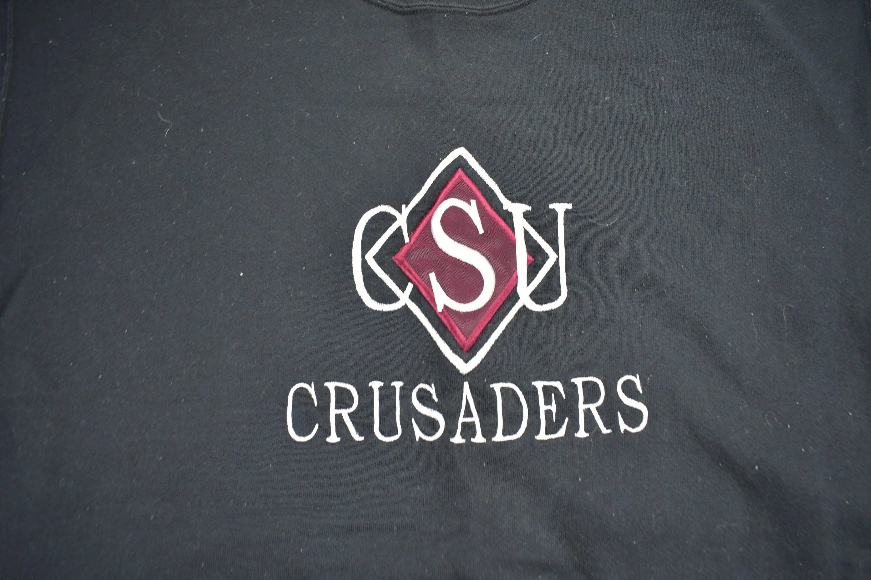 Vintage 1990s CSU Crusaders Collegiate Crewneck Men's XL - Image 3
