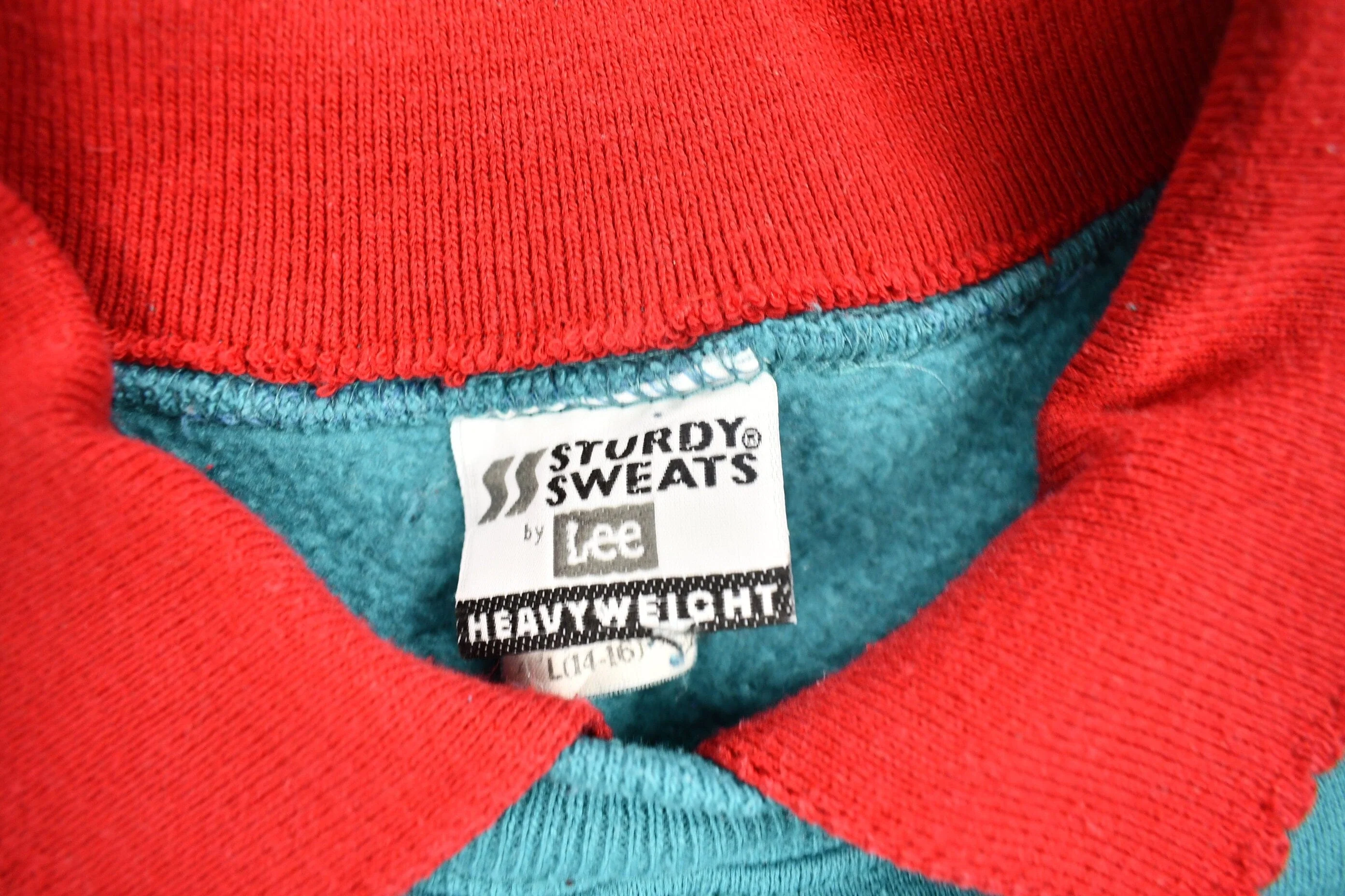 Vintage 1990s Cute Collared Crewneck Sweater Women's L - Image 4