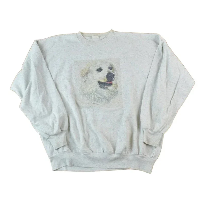 Vintage 1990s Cute Labrador Dog Crewneck Sweater Men's XL