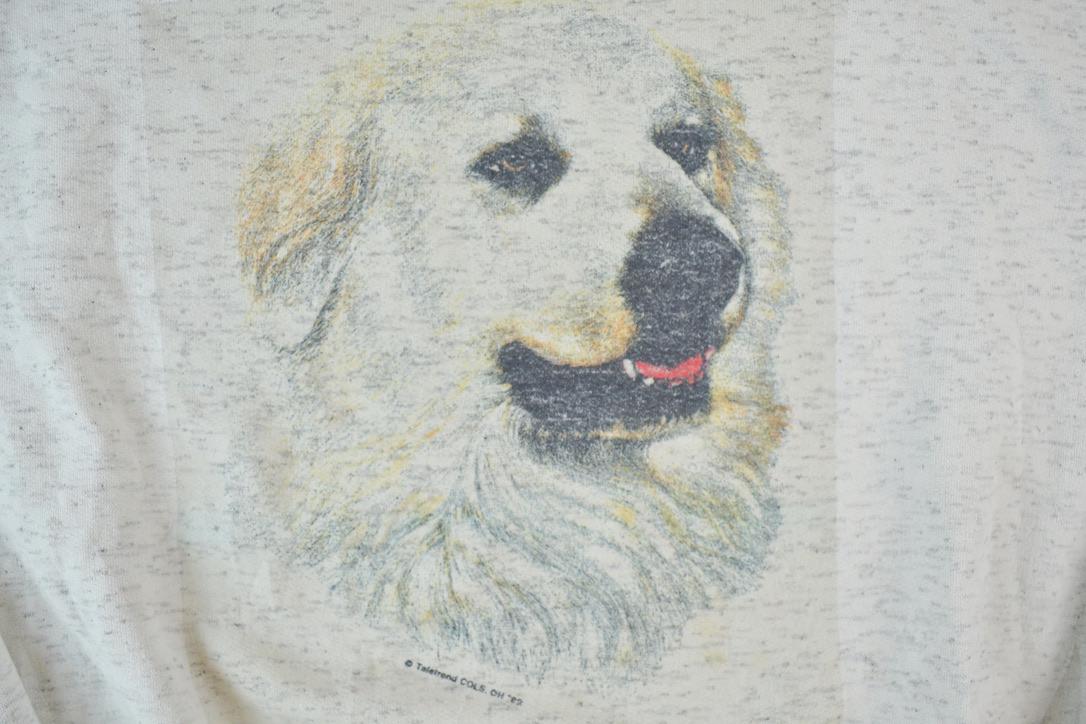 Vintage 1990s Cute Labrador Dog Crewneck Sweater Men's XL - Image 4