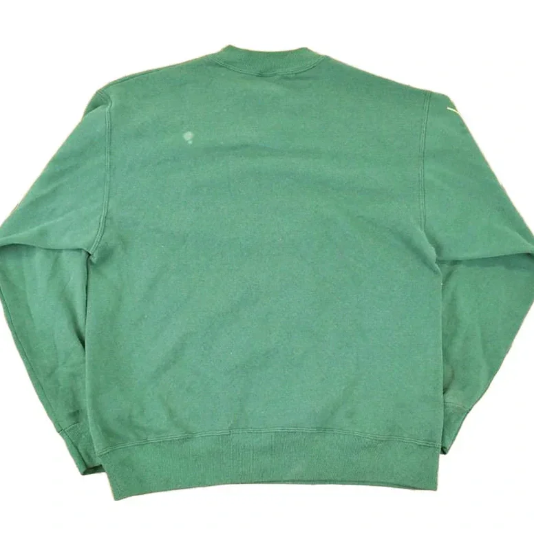 Vintage 1990s Cute Pixel Farm Ducks Graphic Print Crewneck Sweatshirt Men's M - Image 2