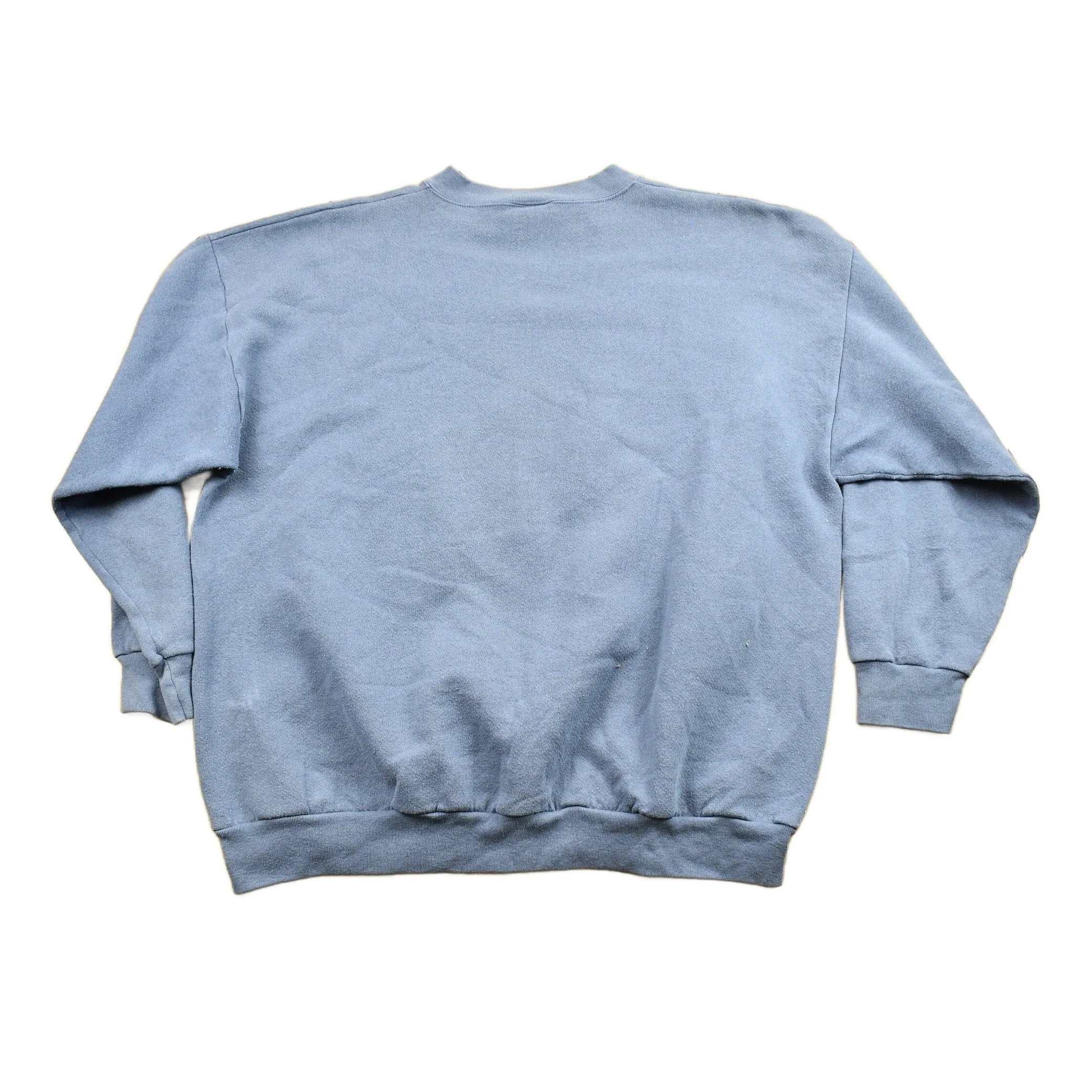 Vintage 1990s Cute Snowman Theme Crewneck Sweater Men's 2XL - Image 2