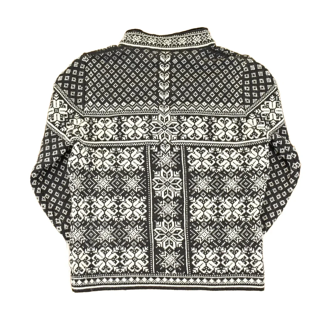 Vintage 1990s Dale Of Norway Olympic Abstract Knit Cardigan Sweater Womens S - Image 2