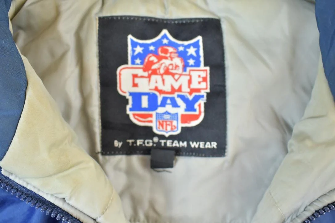 Vintage 1990s Dallas Cowboys Game Day NFL Football Pullover Jacket Men's XL - Image 6