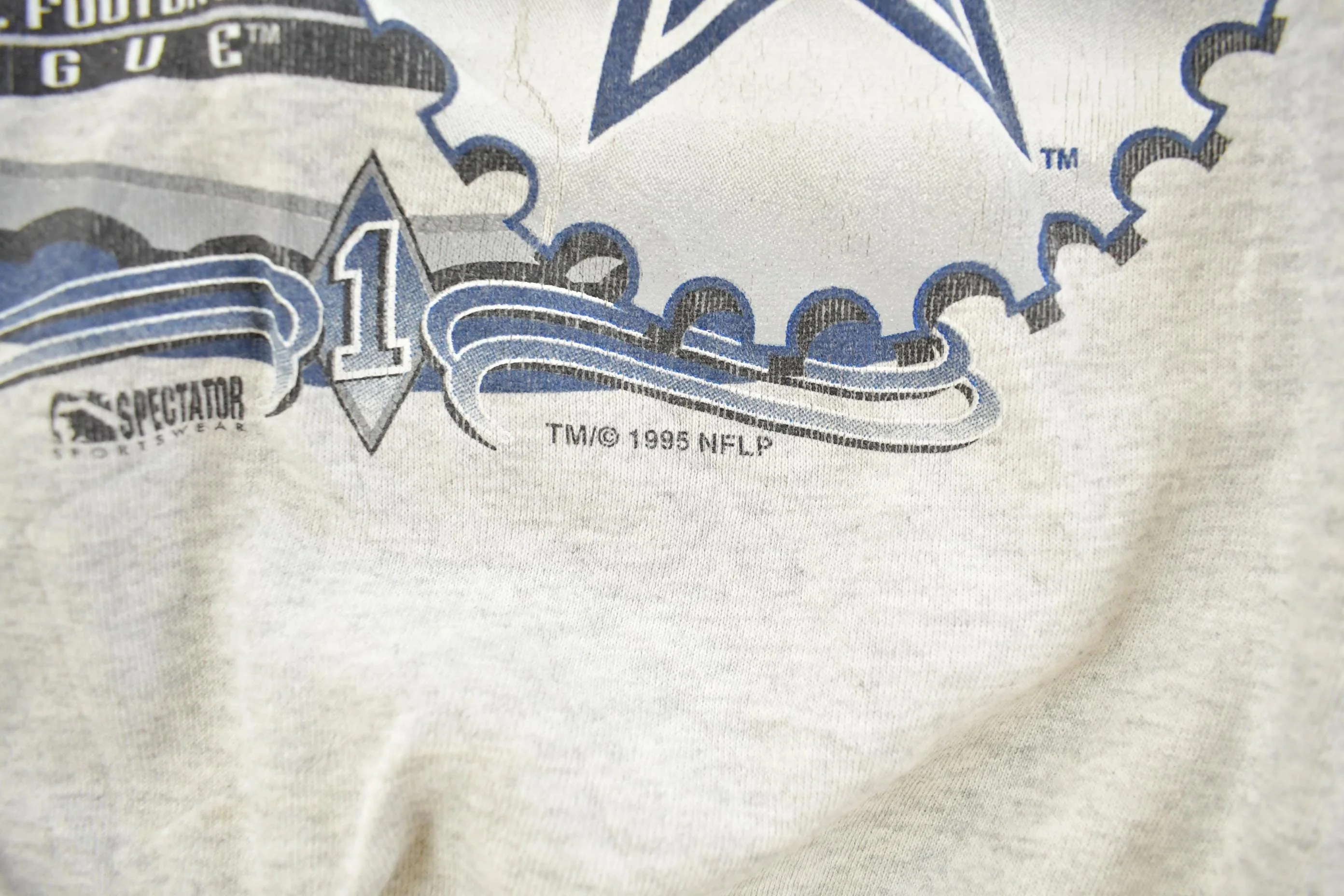 Vintage 1990s Dallas Cowboys NFL Crewneck Sweatshirt Men's XL - Image 5