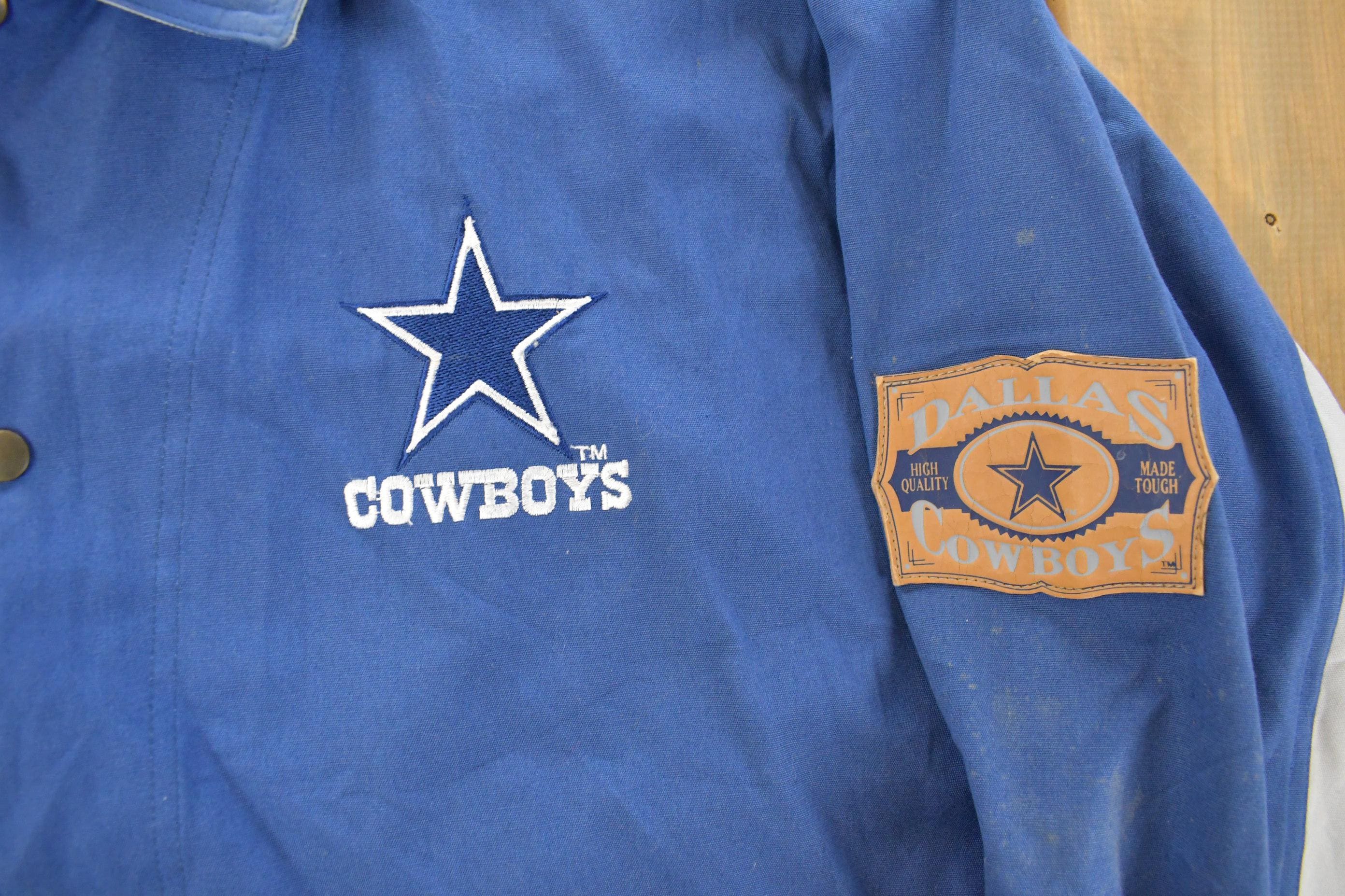 Vintage 1990s Dallas Cowboys Starter NFL Windbreaker Jacket Men's Large - Image 5