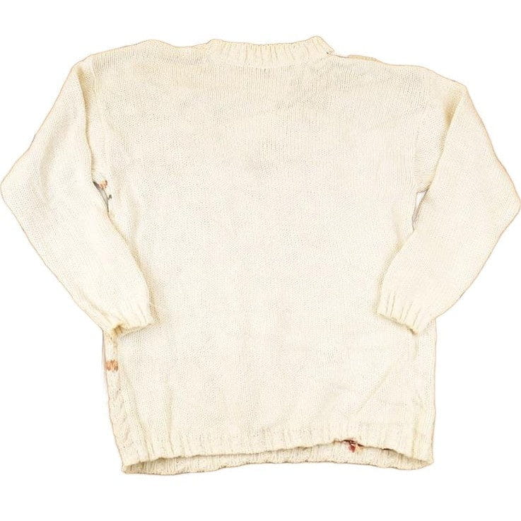Vintage 1990s Daniel Hechter Chunky Cable Knit Crewneck Sweater Women's M - Image 2