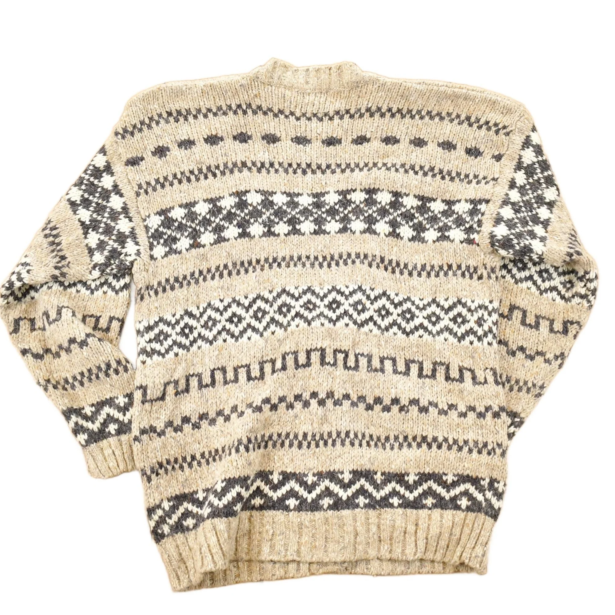 Vintage 1990s DD Sloan Abstract Knit Cardigan Sweater Women's S - Image 2