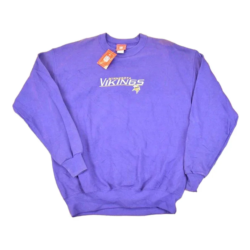 Vintage 1990s Deadstock Minnesota Vikings NFL Crewneck Sweatshirt Mens L