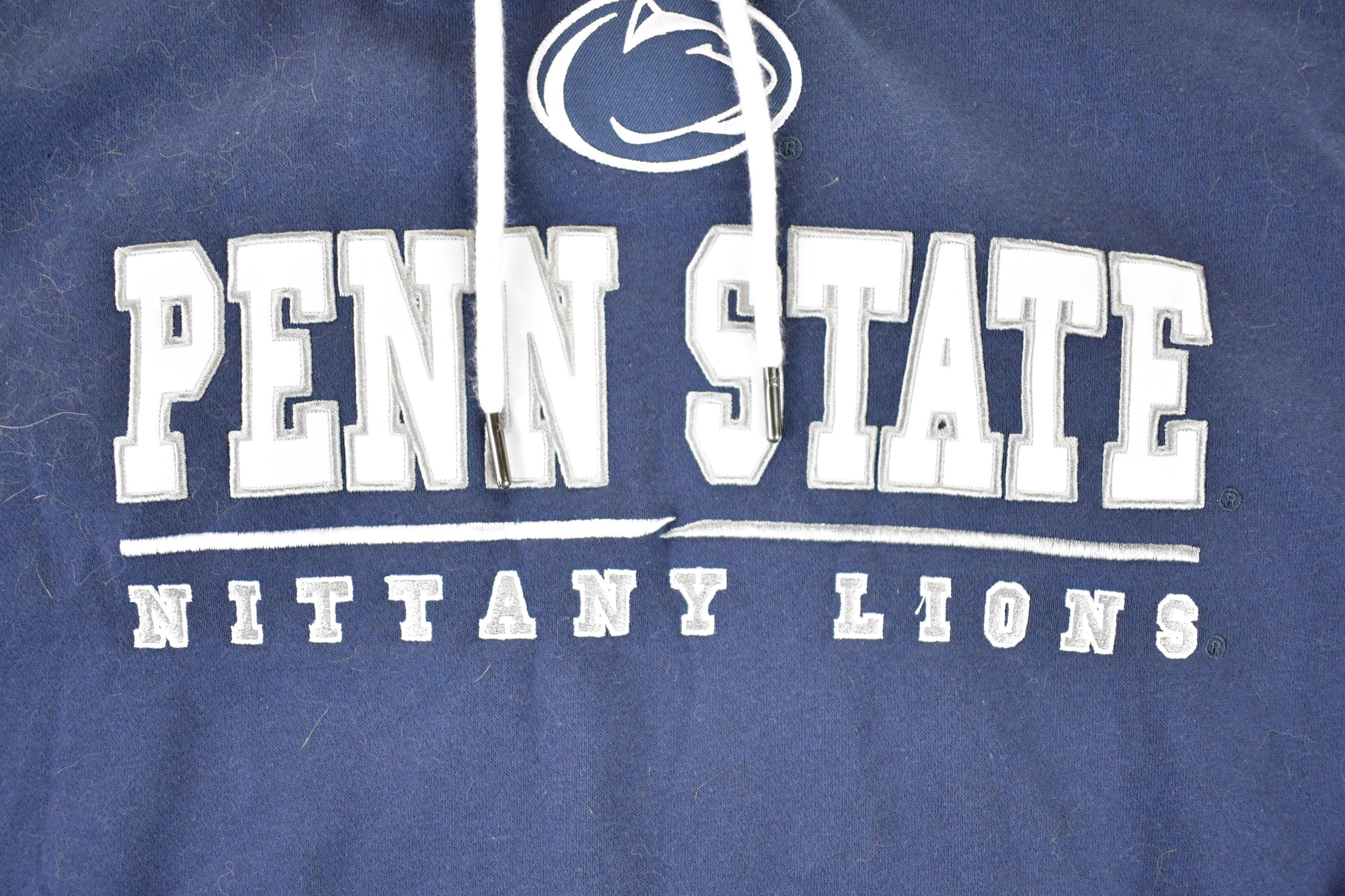 Vintage 1990s Deadstock Penn State University Nittany Lions Hoodie Sweater Men's L - Image 4