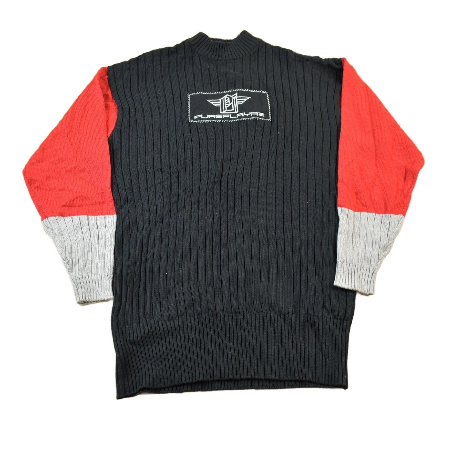 Vintage 1990s Deadstock Pure Playaz Knit Sweater Men's 2XL