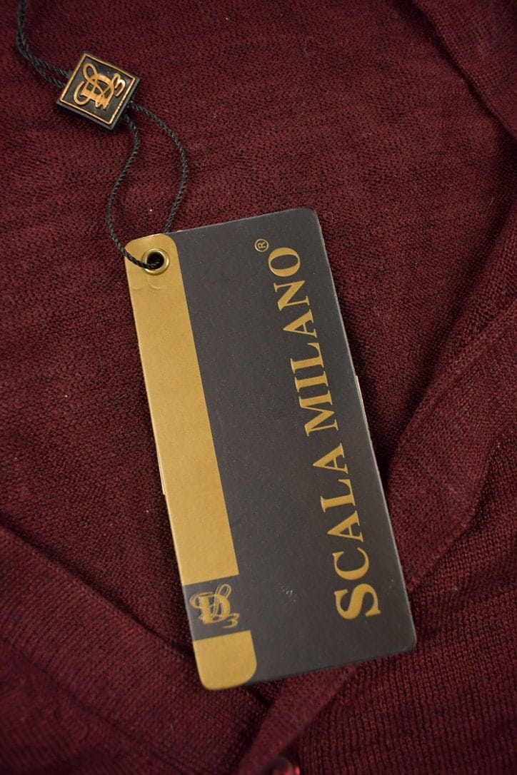 Vintage 1990s Deadstock Scala Milano Cardigan Sweater Men's Large - Image 4