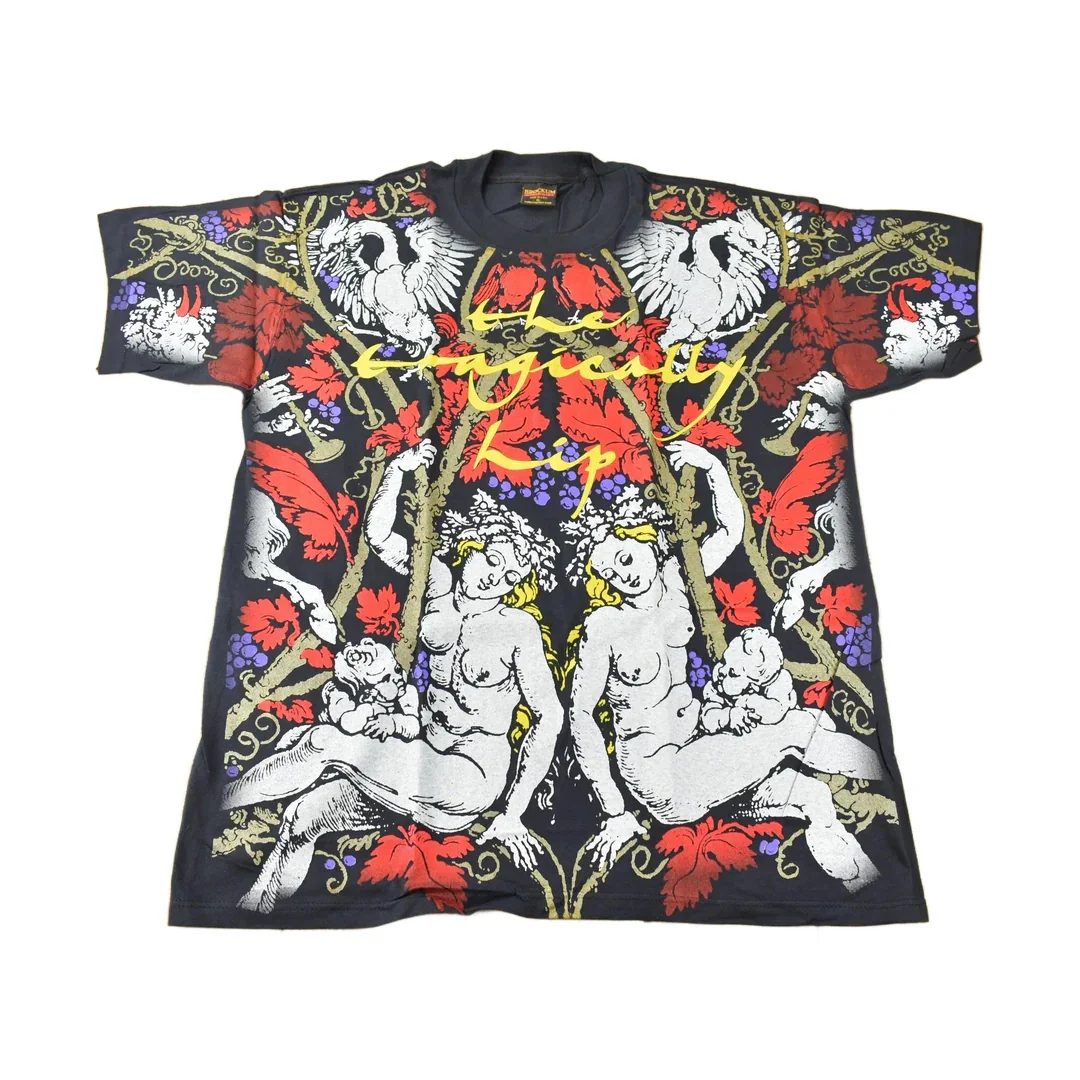 Vintage 1990s Deadstock The Tragically Hip All Over Print Single Stitch Graphic Brockum Band Tee Made in USA