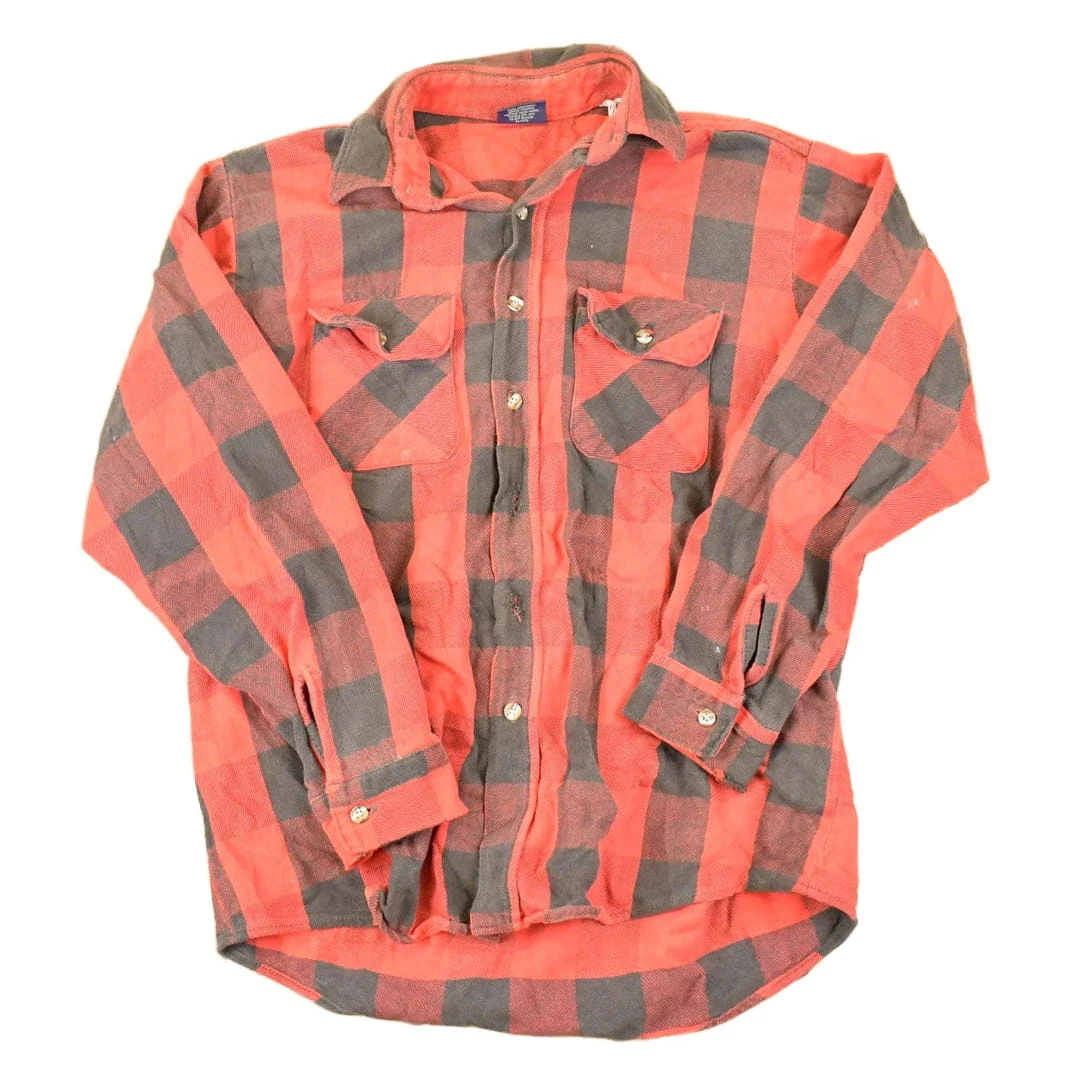 Vintage 1990s Dee Cee Plaid Button Up Shirt Men's L