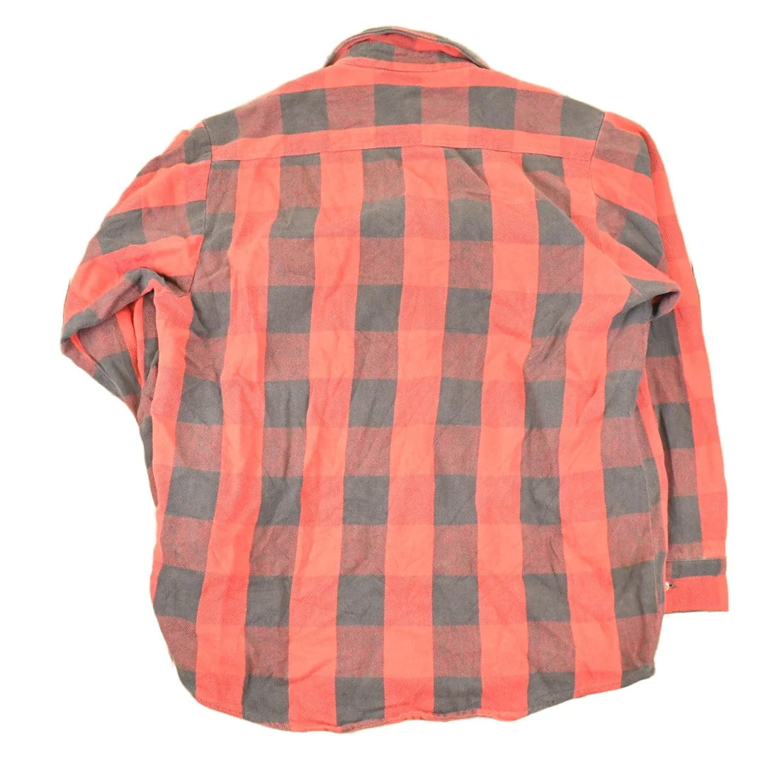 Vintage 1990s Dee Cee Plaid Button Up Shirt Men's L - Image 2