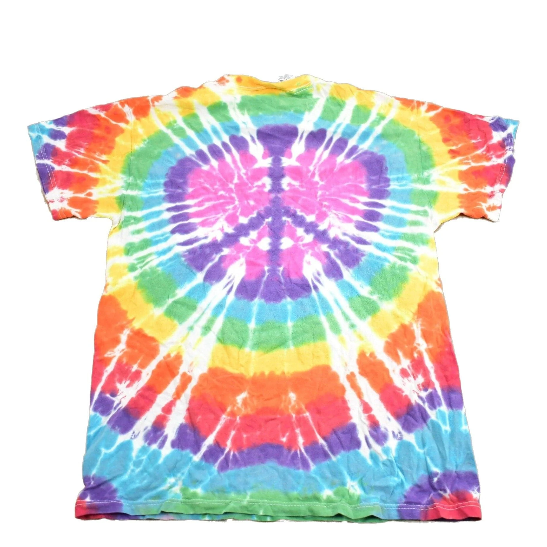 Vintage 1990s Delta Tie Dye Peace T-Shirt Men's XL - Image 2