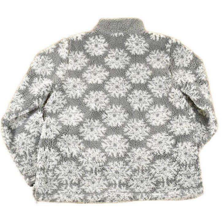 Vintage 1990s Denim And Co AOP Floral Quarter Zip Fleece Outdoorsman Sweater Women's L - Image 2