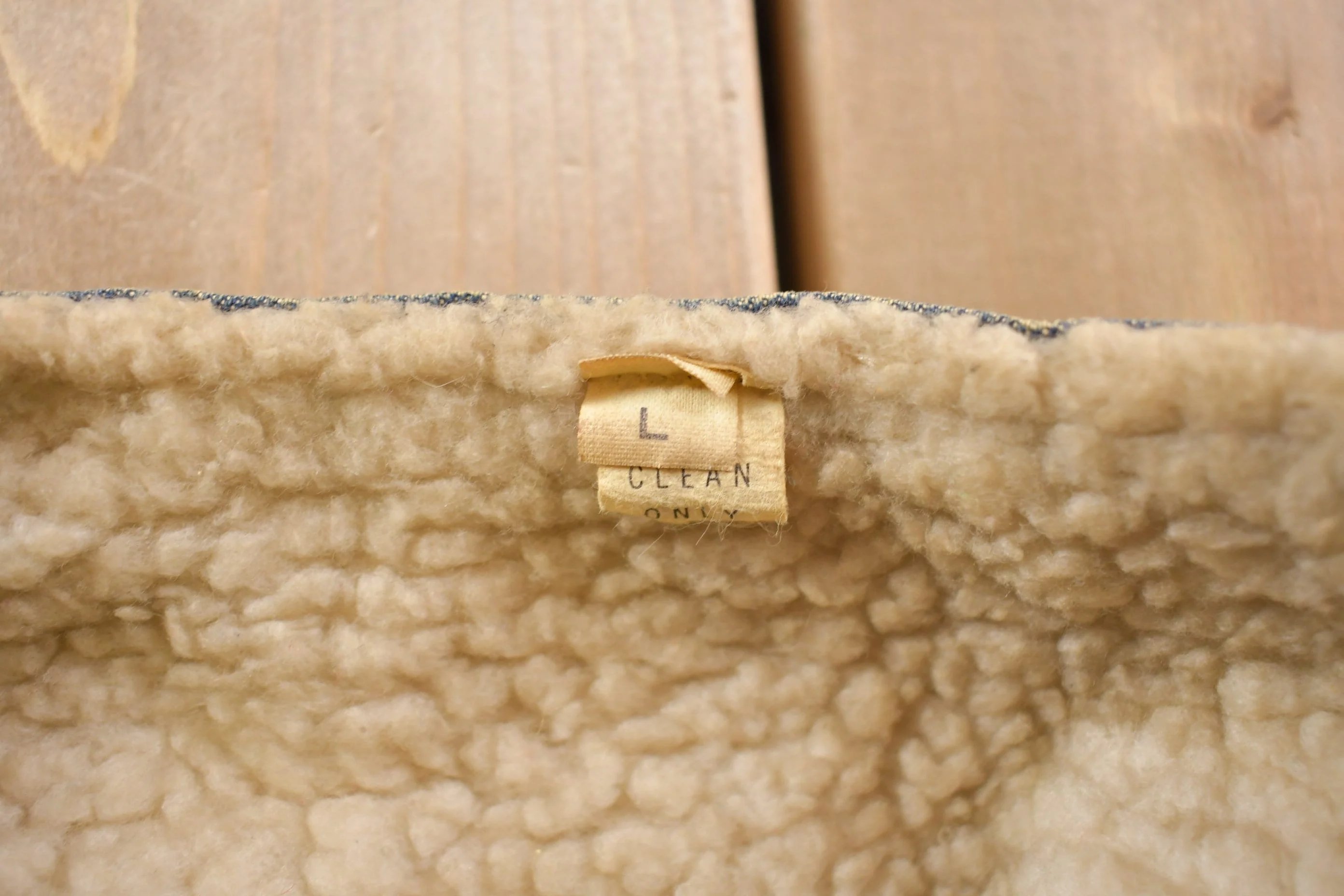 Vintage 1990s Denim Sherpa Lined Vest Men's Medium - Image 4