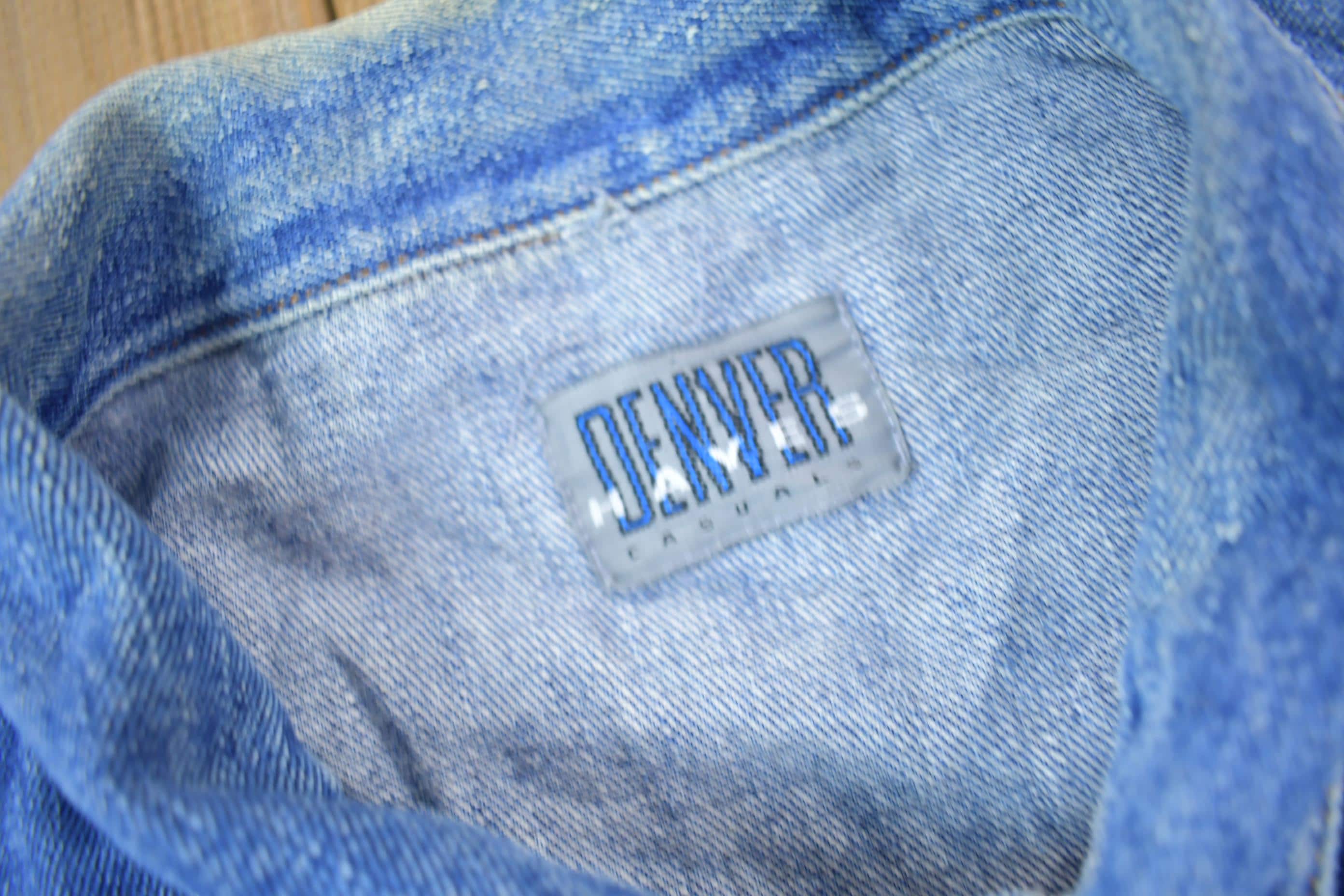 Vintage 1990s Denver Hayes Button Down Jean Jacket Size Large Men's Large - Image 4