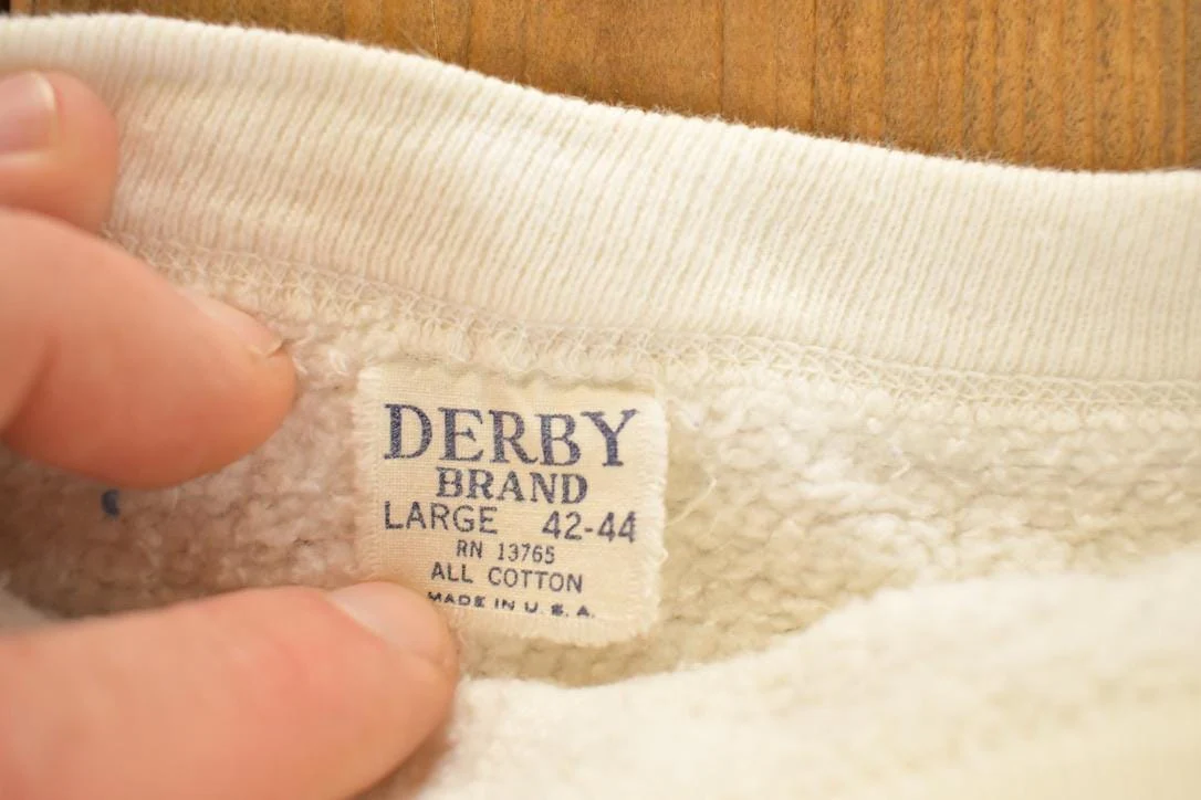 Vintage 1990s Derby Brand Sleeveless Blank Crewneck Sweatshirt Men's M - Image 3