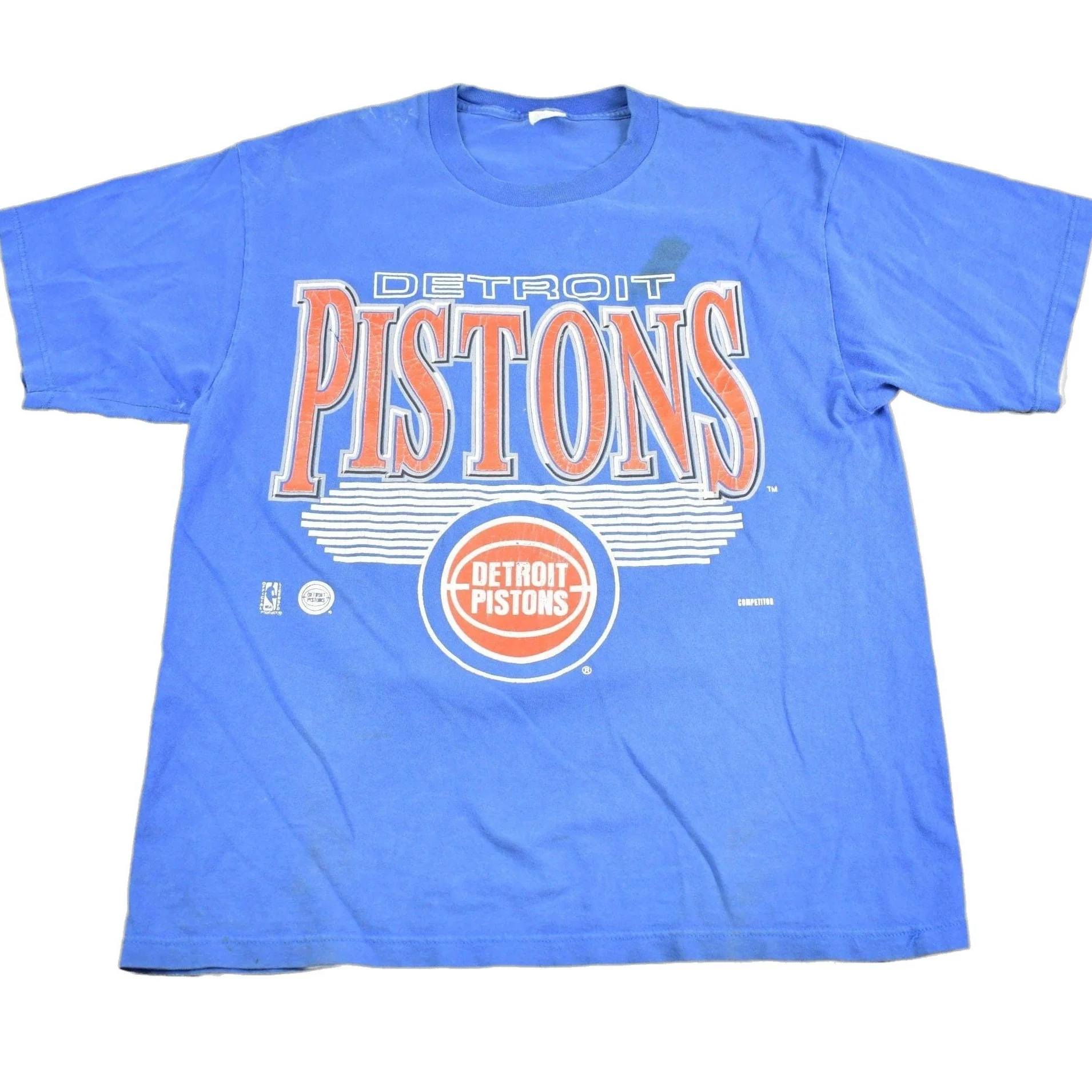 Vintage 1990s Detroit Pistons NBA Graphic T-Shirt Men's Medium