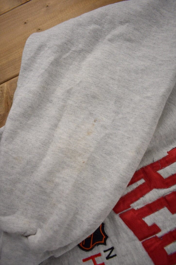 Vintage 1990s Detroit Red Wings NHL Embroidered Crewneck Sweatshirt Men's XL - Image 5