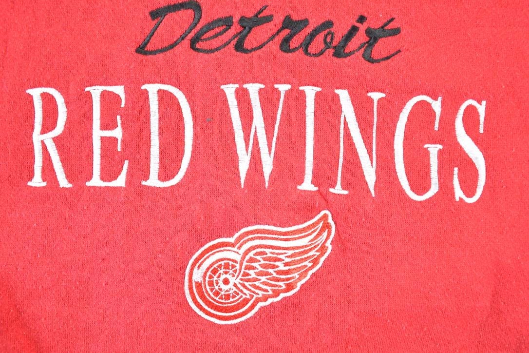 Vintage 1990s Detroit Red Wings NHL Hockey Crewneck Sweatshirt Mens XL - Image 3