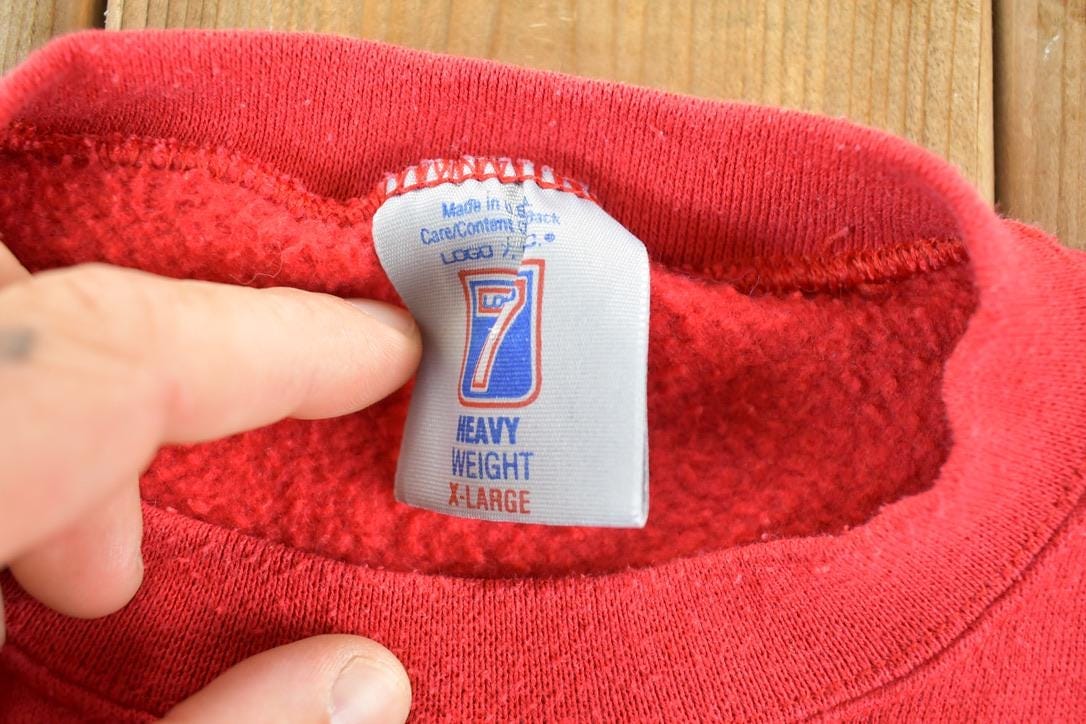 Vintage 1990s Detroit Red Wings NHL Hockey Crewneck Sweatshirt Mens XL - Image 4