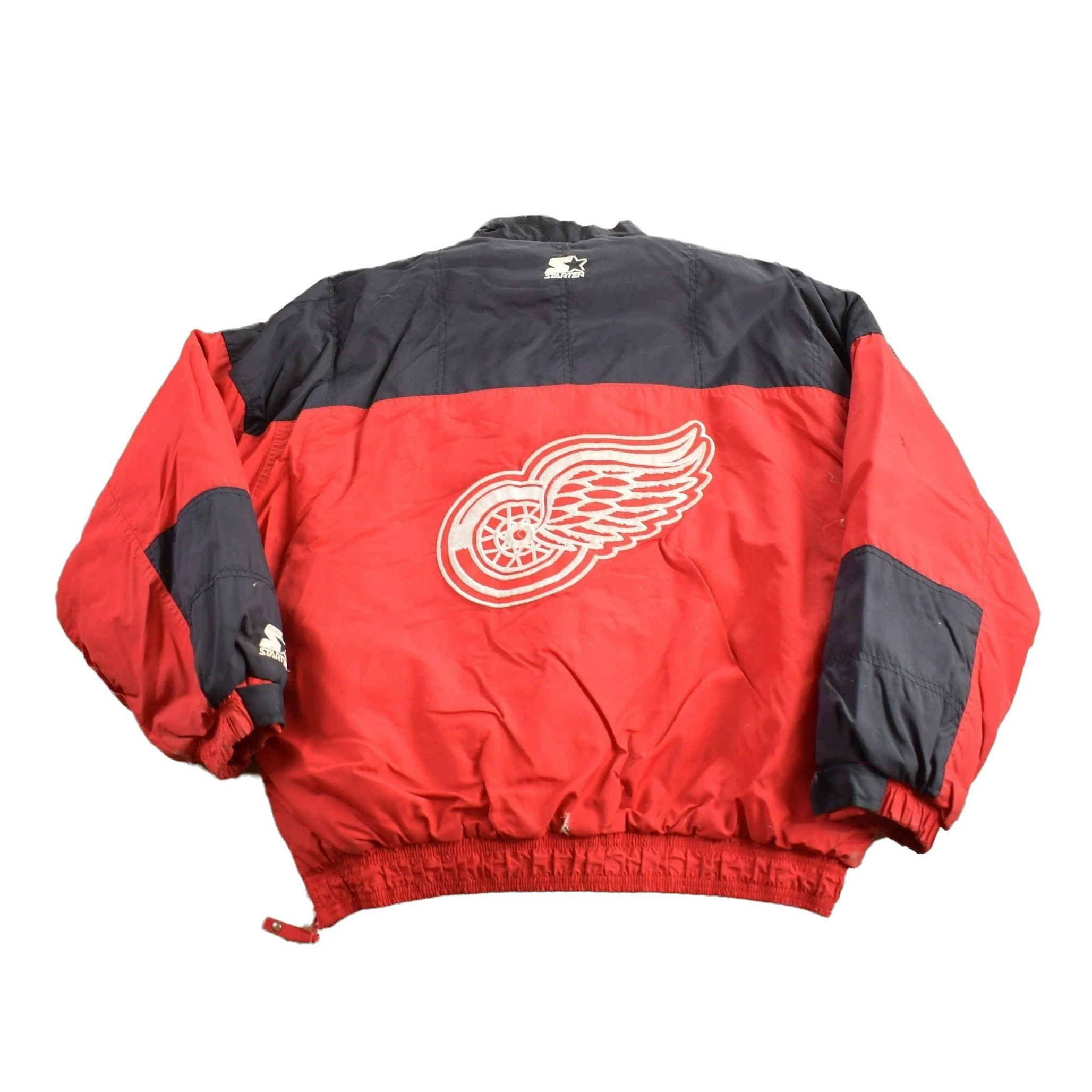 Vintage 1990s Detroit Red Wings NHL Starter Jacket Men's Large - Image 2