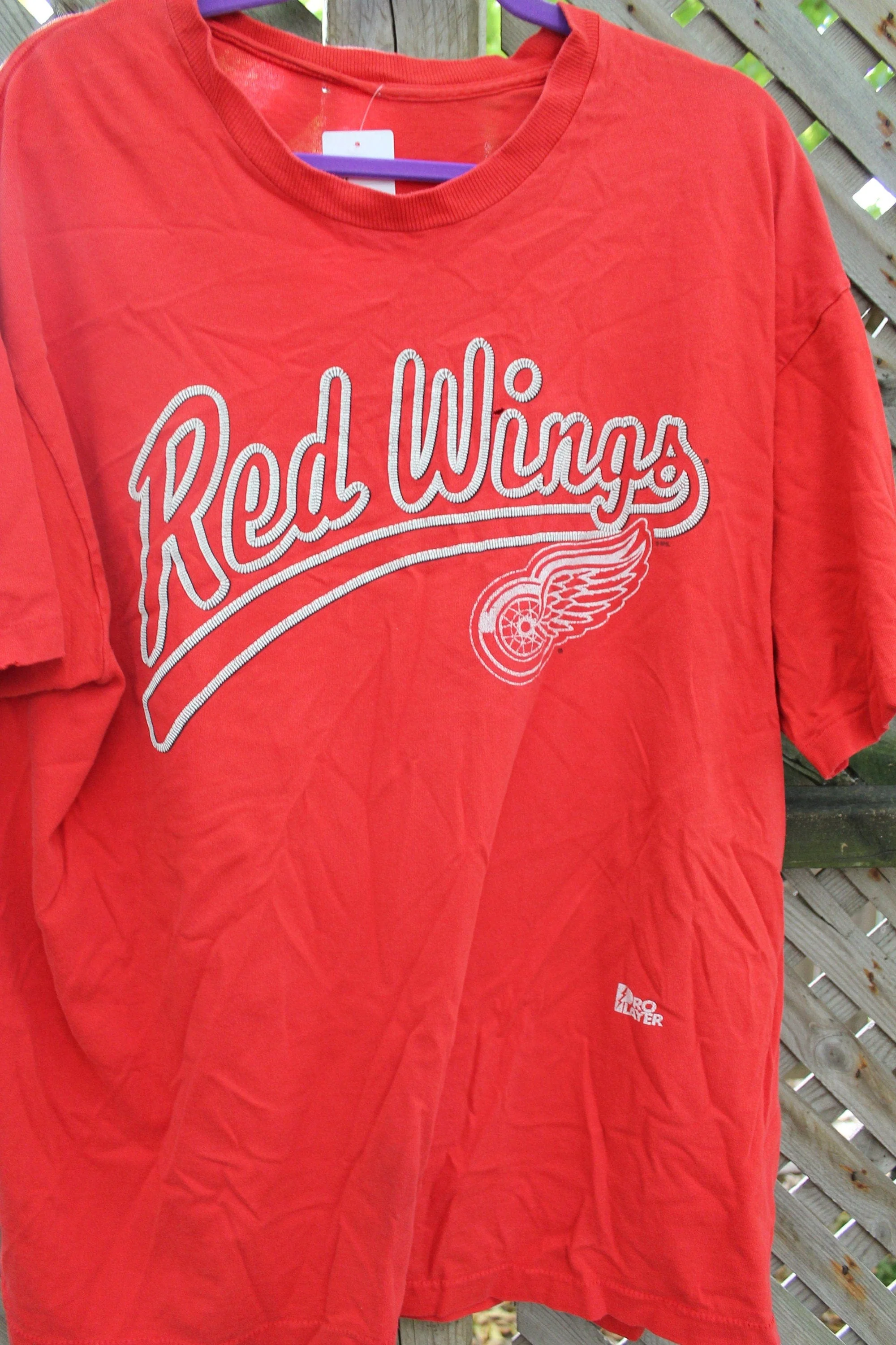 Vintage 1990s Detroit Red Wings NHL T Shirt Men's XL - Image 4
