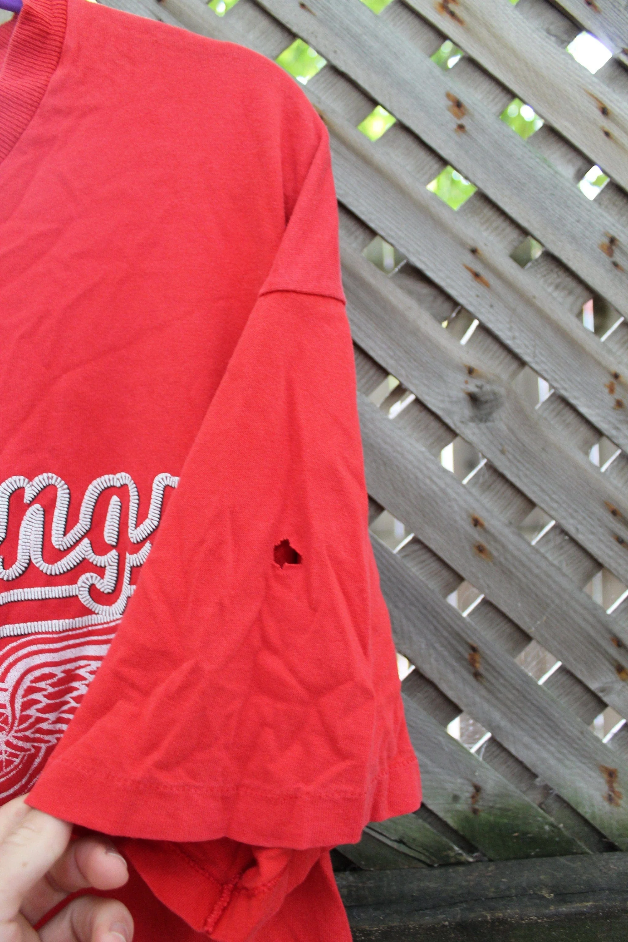 Vintage 1990s Detroit Red Wings NHL T Shirt Men's XL - Image 6