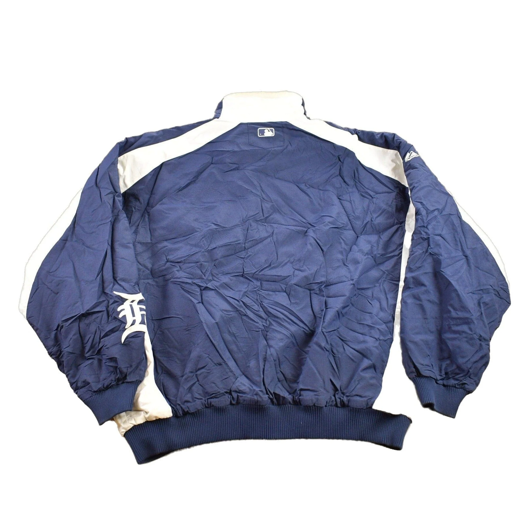 Vintage 1990s Detroit Tigers MLB Windbreaker Warm Up Jacket Men's 3XL - Image 2