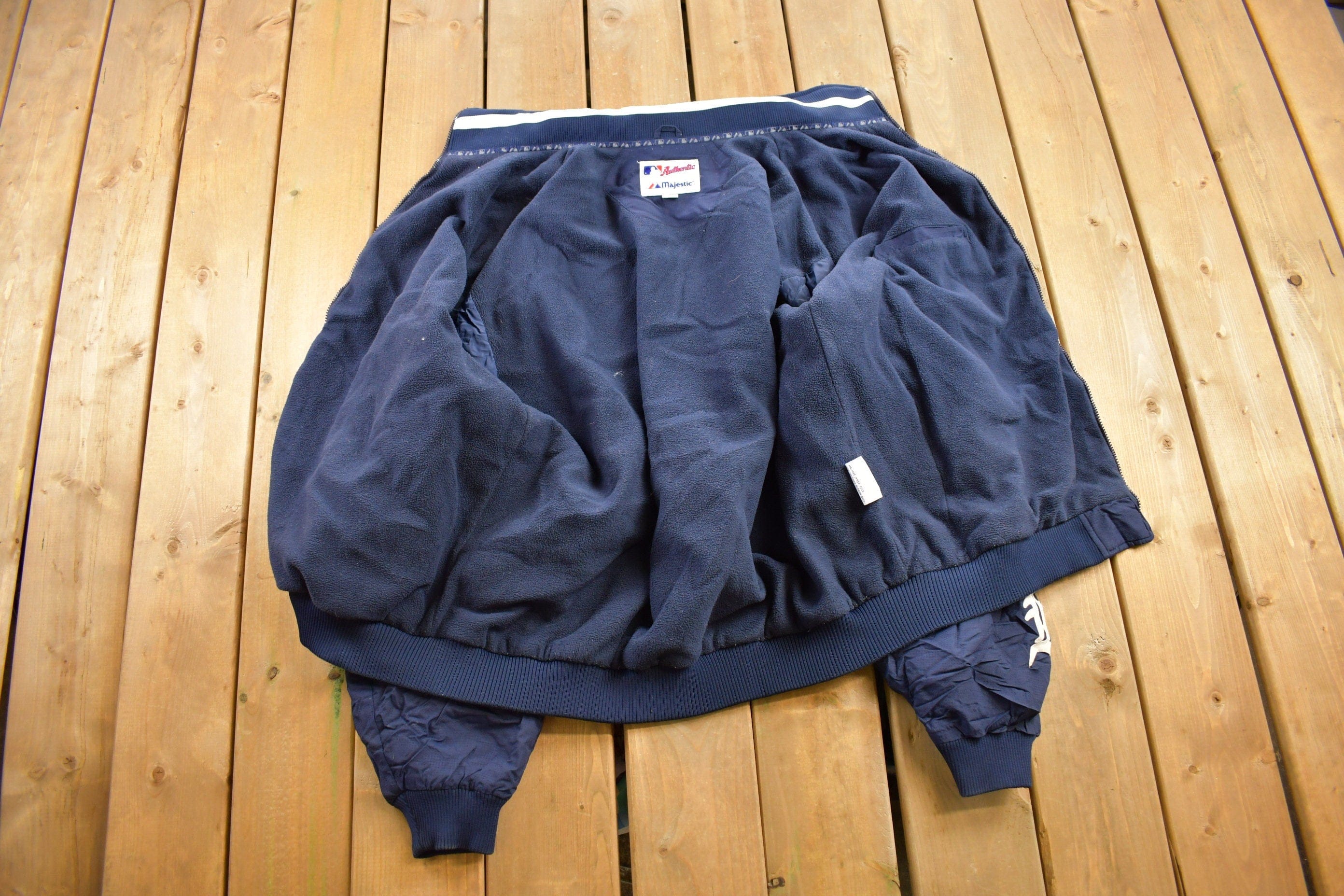 Vintage 1990s Detroit Tigers MLB Windbreaker Warm Up Jacket Men's 3XL - Image 6