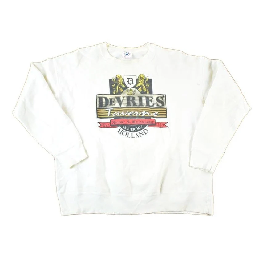 Vintage 1990s Devries Taverne Amsterdam Crewneck Sweatshirt Mens L