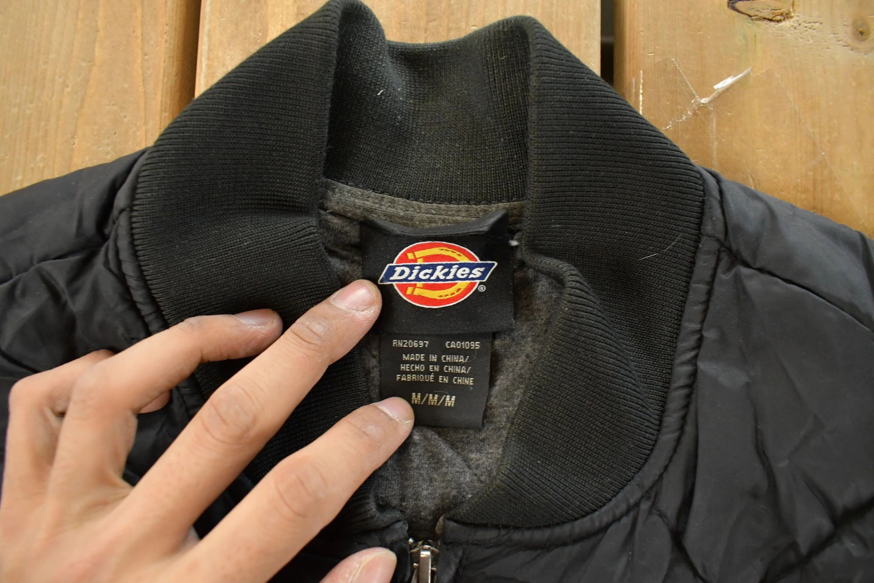 Vintage 1990s Dickies Diamond Quilt Vest Jacket Men's Medium - Image 4