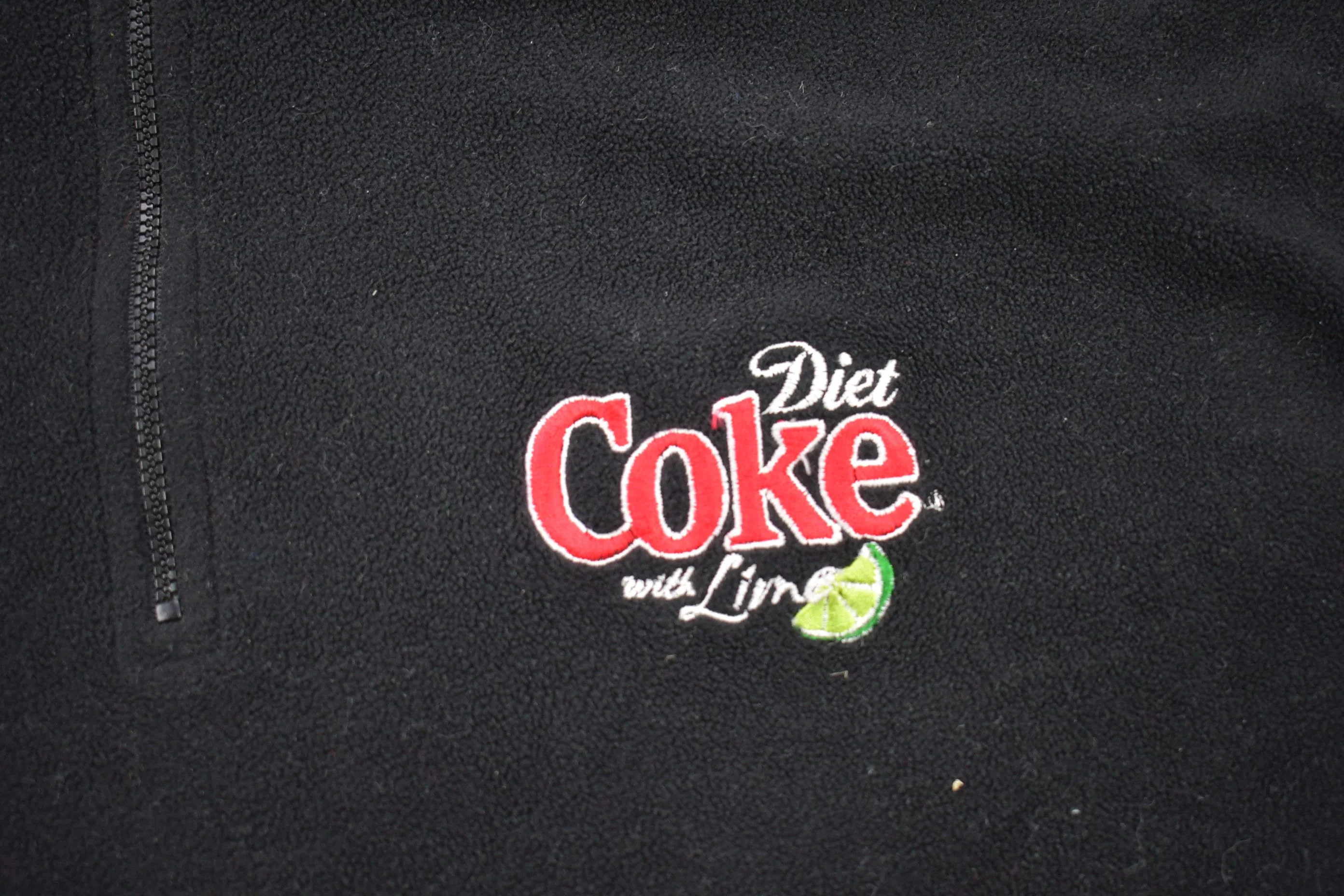 Vintage 1990s Diet Coke Lime Fleece Sweater Men's XL - Image 3