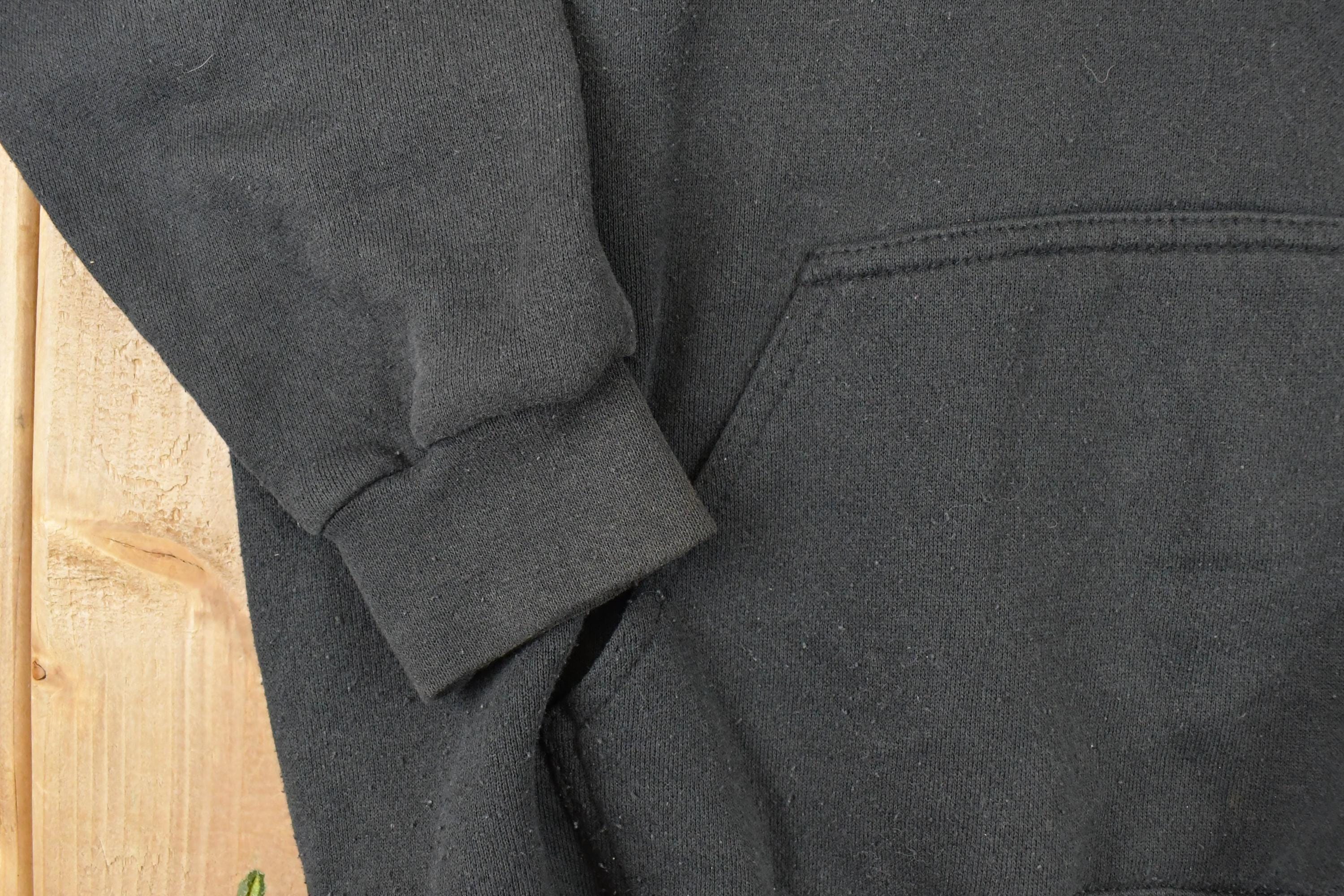 Vintage 1990s Discus Athletic Blank Hoodie Sweatshirt Mens L - Image 3