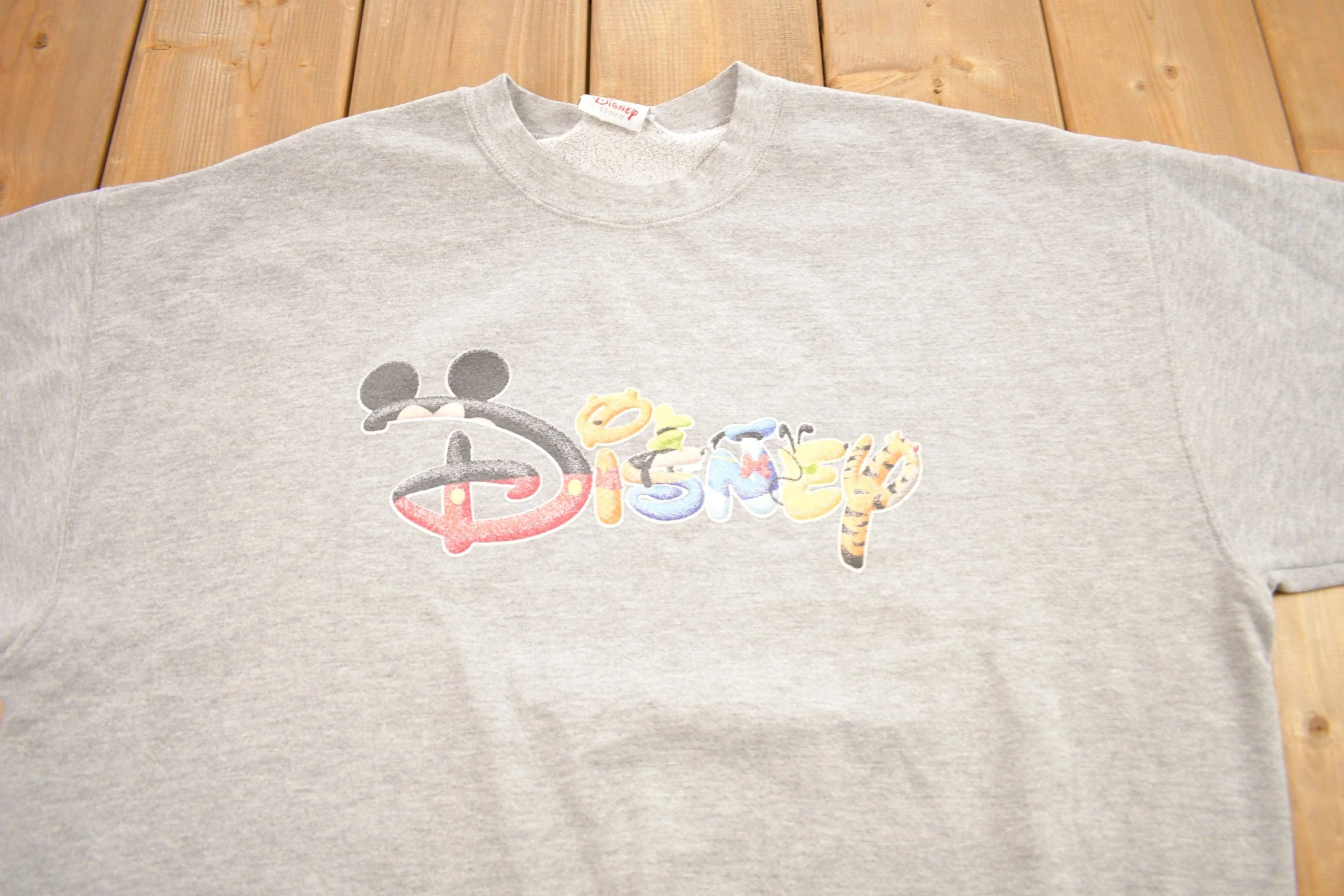 Vintage 1990s Disney Graphic Crewneck Men's XL - Image 3