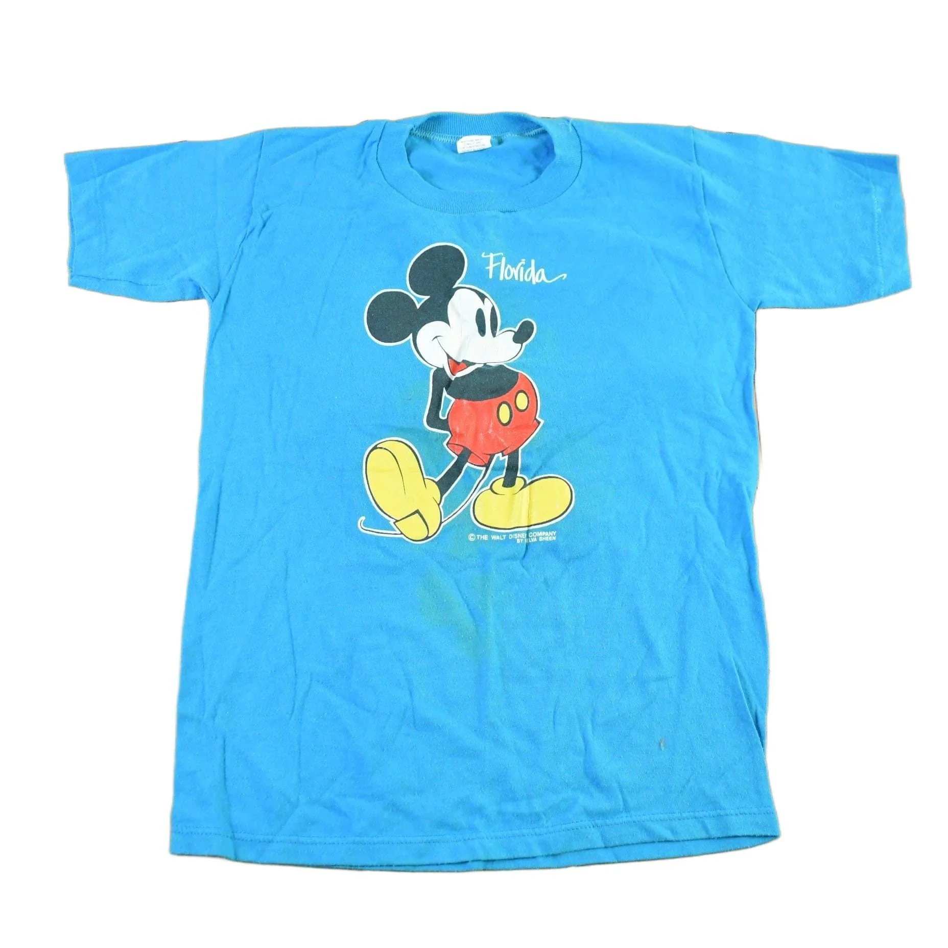 Vintage 1990s Disney Mickey Mouse Cartoon Promo T-Shirt Youth Large