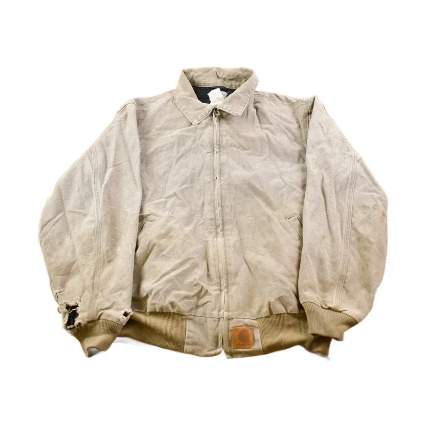 Vintage 1990s Distressed Carhartt Santa Fe Canvas Jacket Men's Large