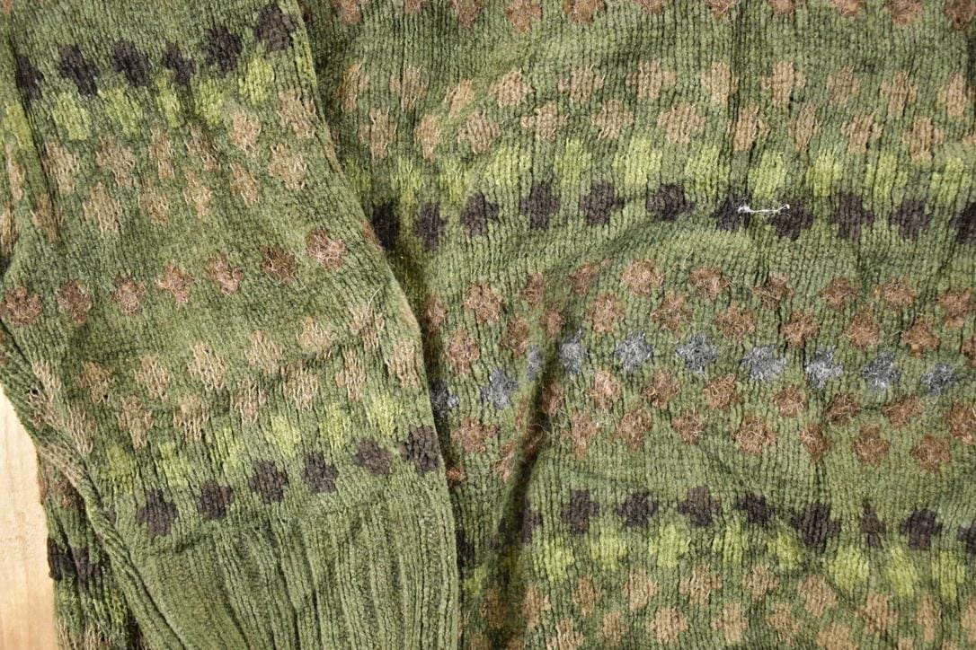 Vintage 1990s Dockers Striped Knit Crewneck Sweater Men's L - Image 3