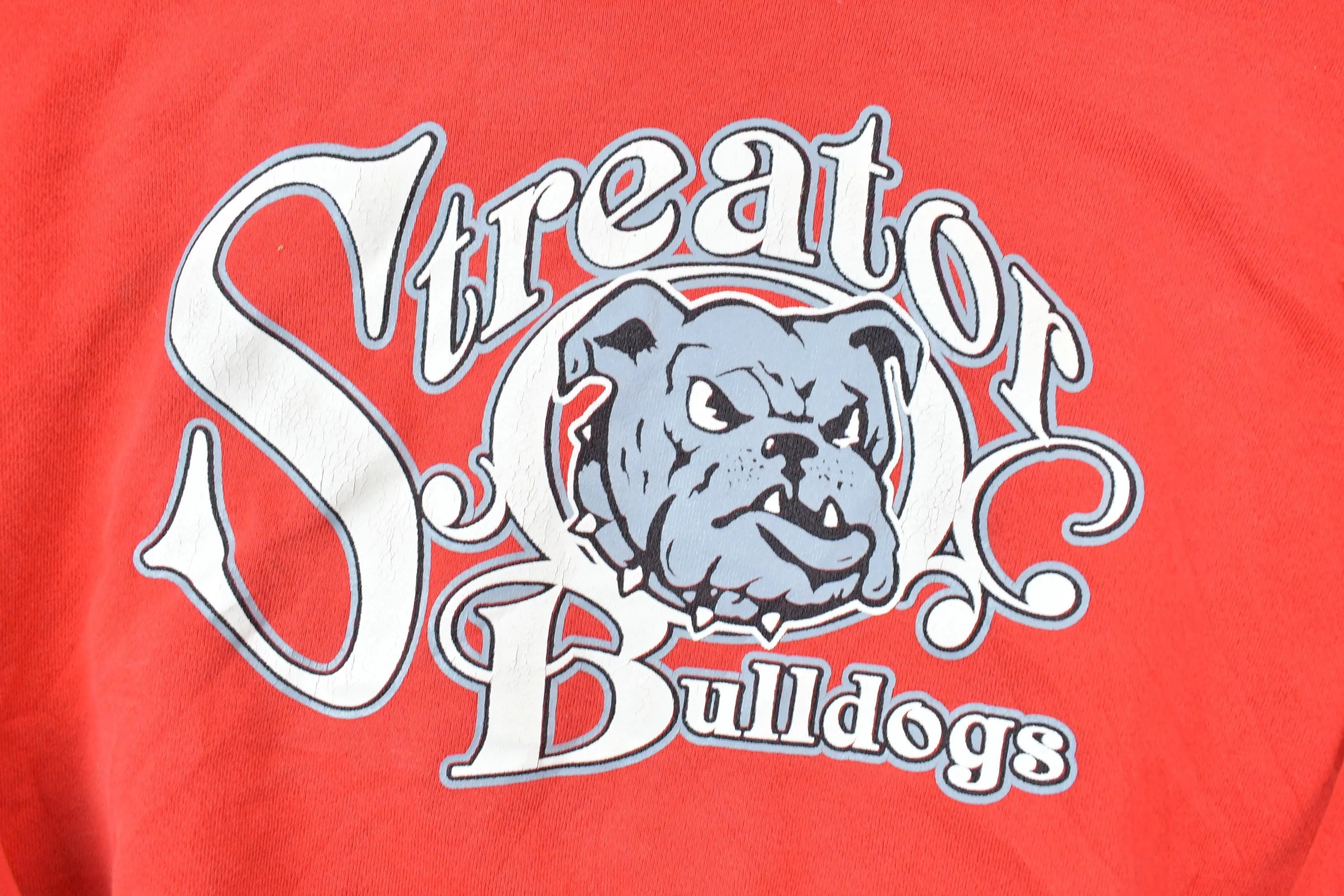 Vintage 1990s Dodger Streater Bulldogs Collared University Collegiate Crew Neck Men's XL - Image 3