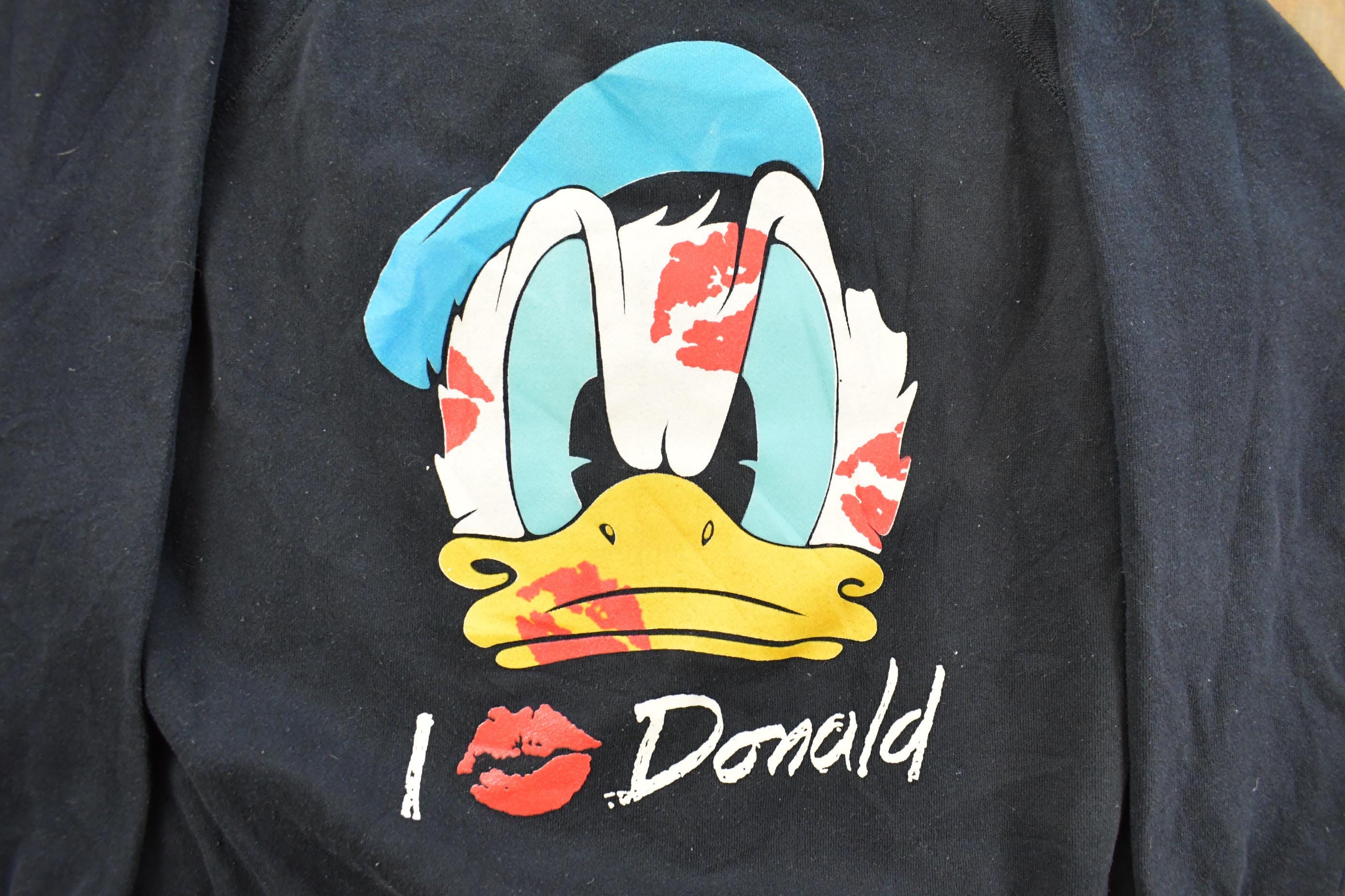 Vintage 1990s Donald Duck Disney Crewneck Sweatshirt Men's Large - Image 3