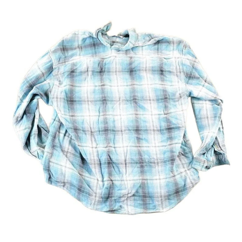Vintage 1990s Dual Control Plaid Button Up Shirt Mens XL - Image 2