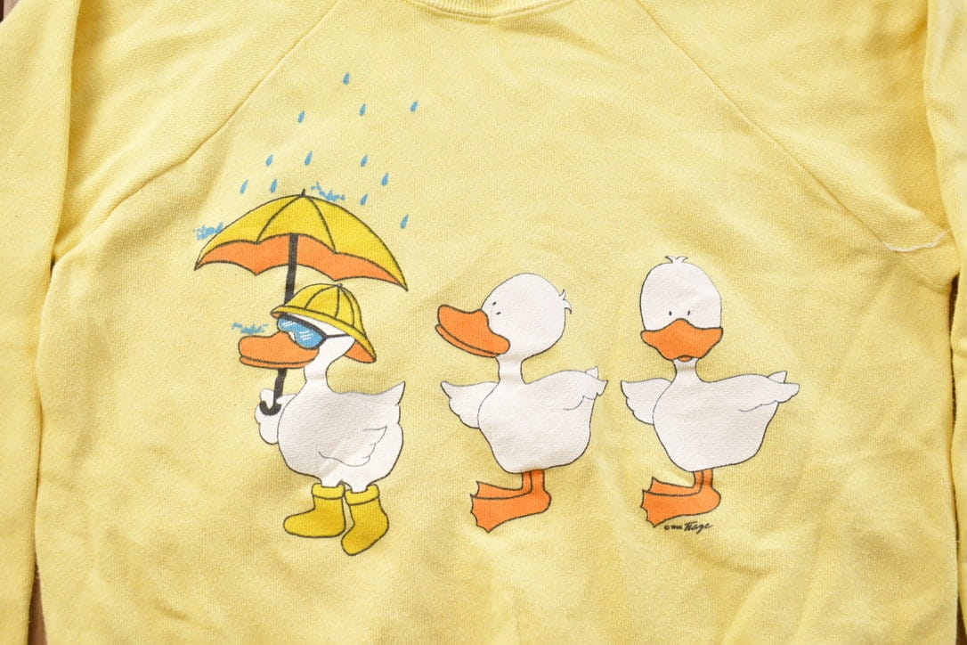 Vintage Cute Ducks Crewneck Sweatshirt Women's XS - Image 4