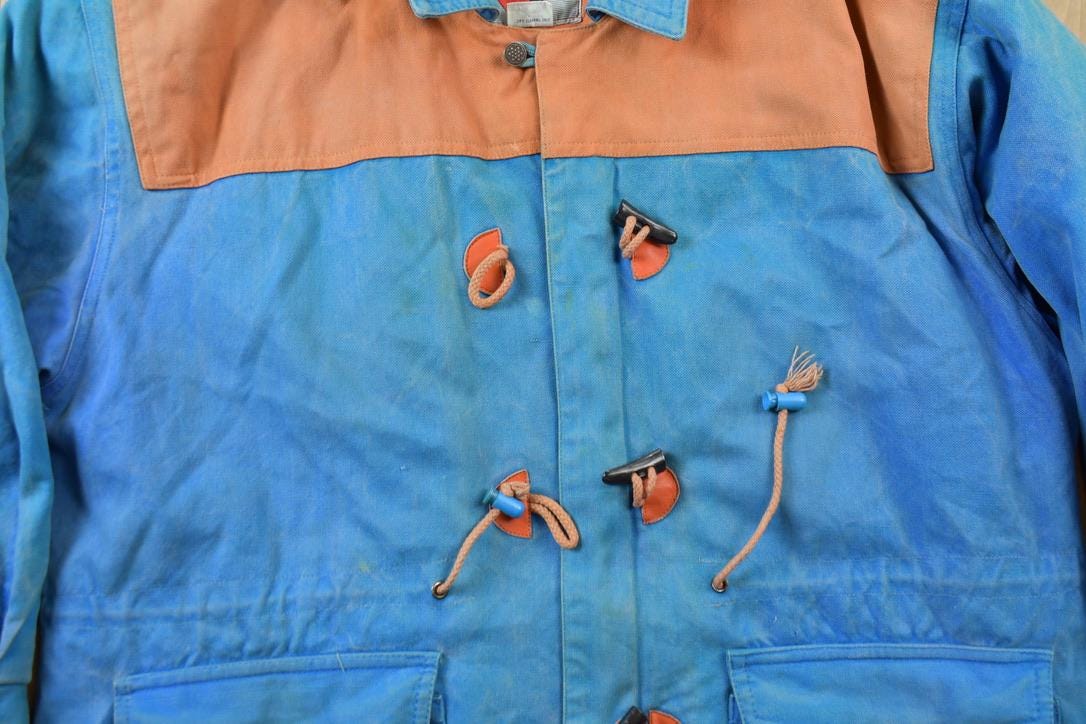 Vintage 1990s Duke University Blue Devils Collegiate Duffle Coat Men's Large - Image 6
