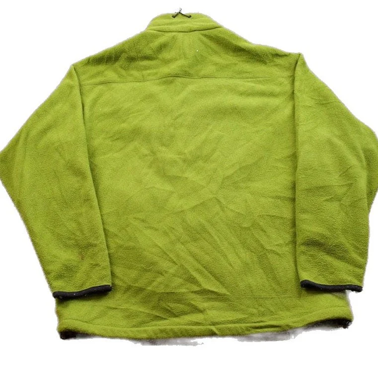 Vintage 1990s Duluth Green Fleece Sweater Men's Medium - Image 2