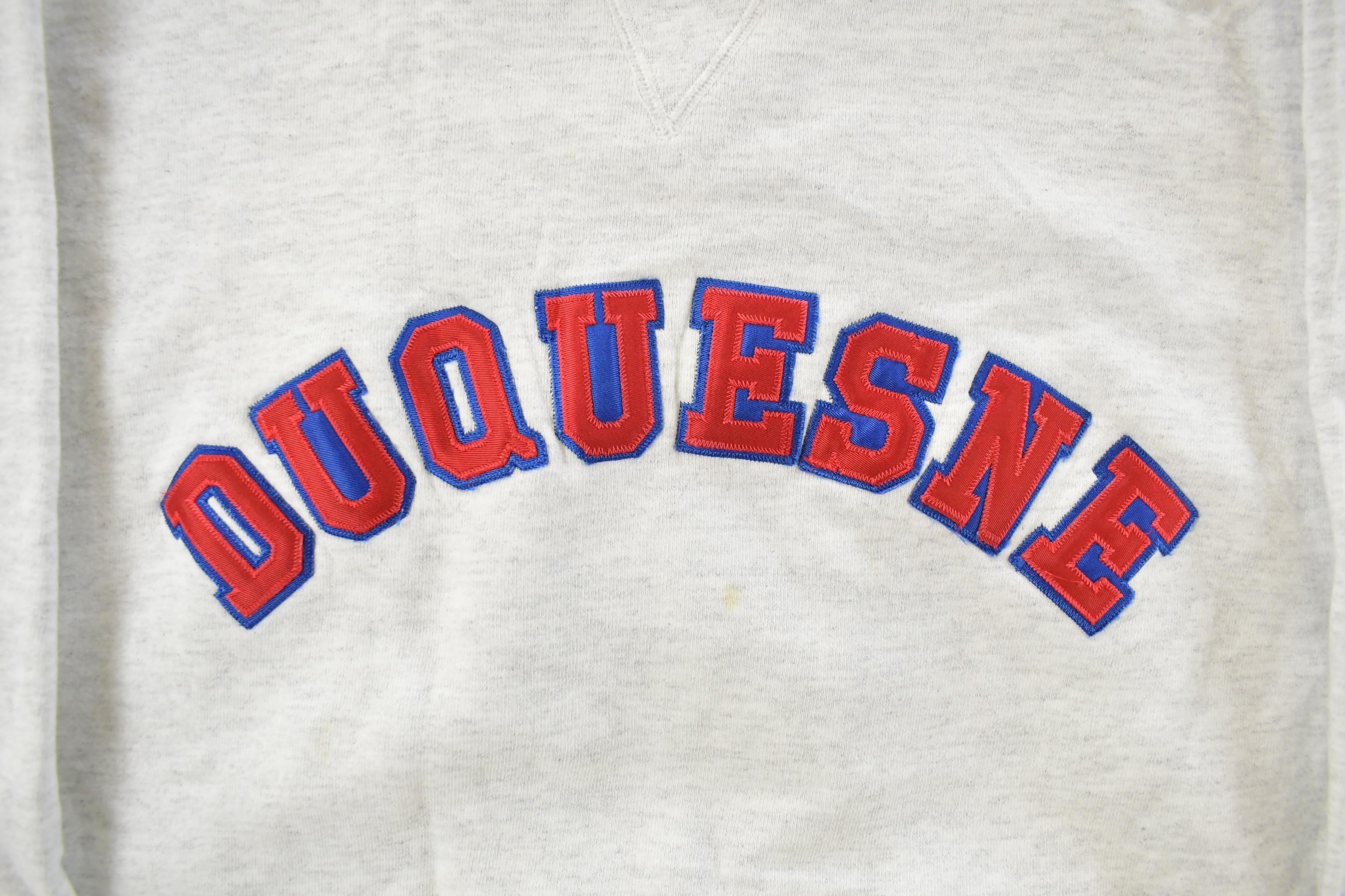 Vintage 1990s Duquesne University Crewneck Sweatshirt Mens L - Image 4