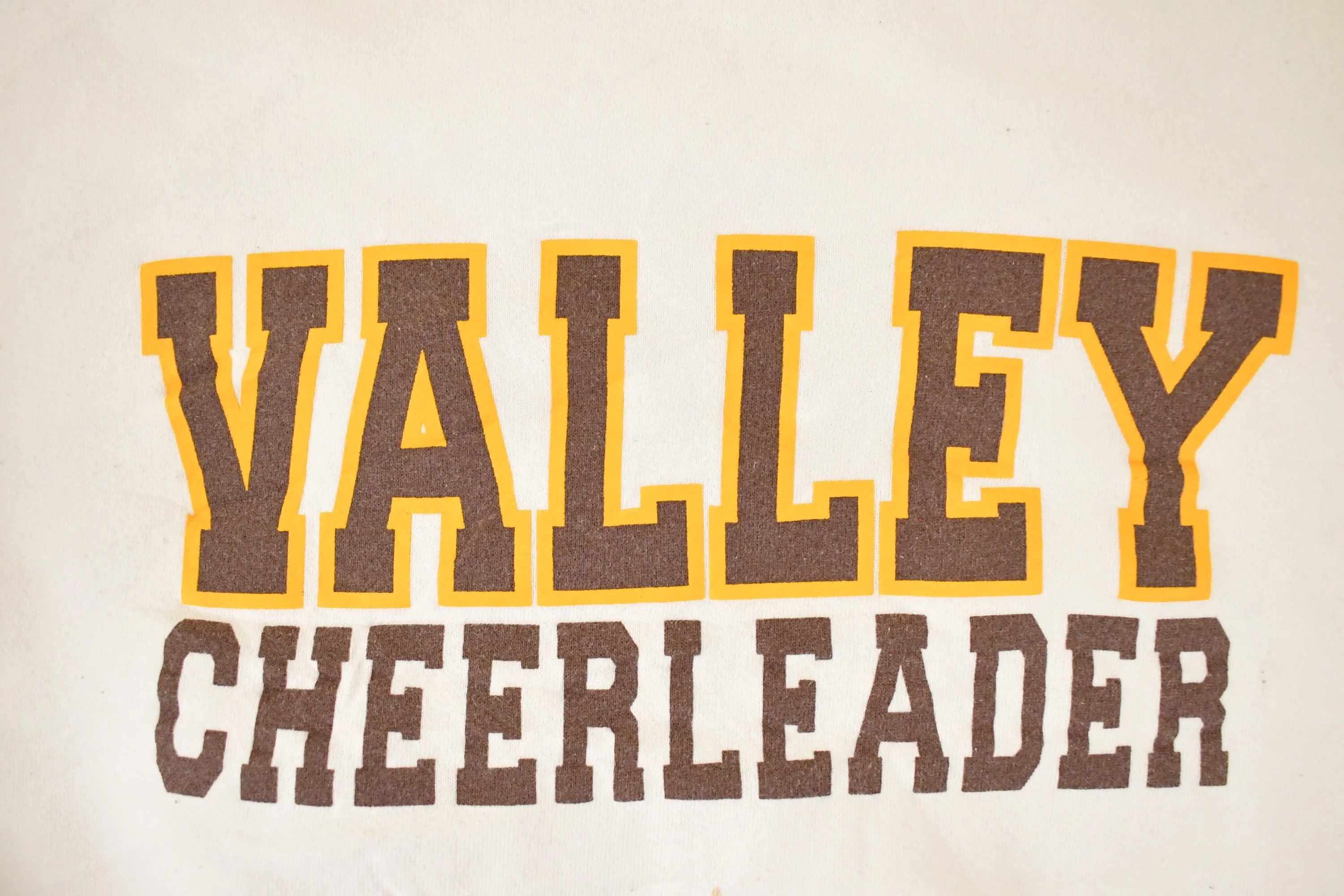 Vintage 1990s Eagle USA Valley Cheerleader Graphic Print Crewneck Sweatshirt Mens L - Image 3