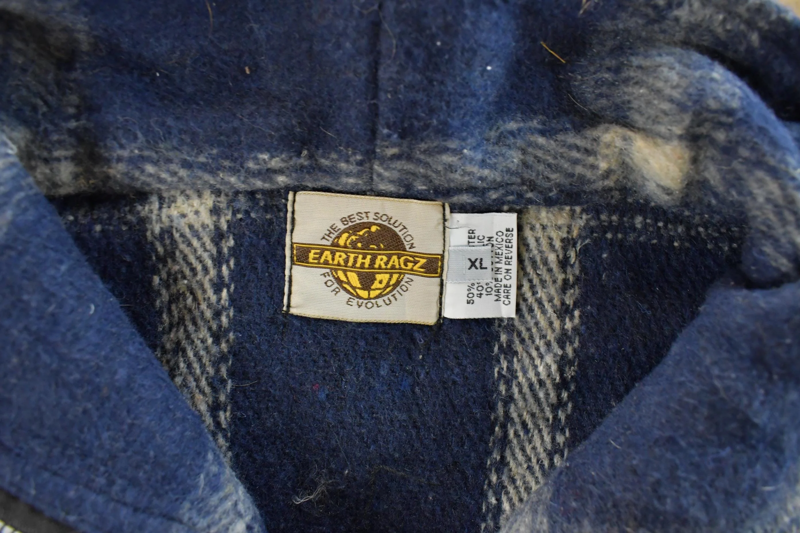 Vintage 1990's Earth Ragz Knit Baja Sweater Men's XL - Image 5